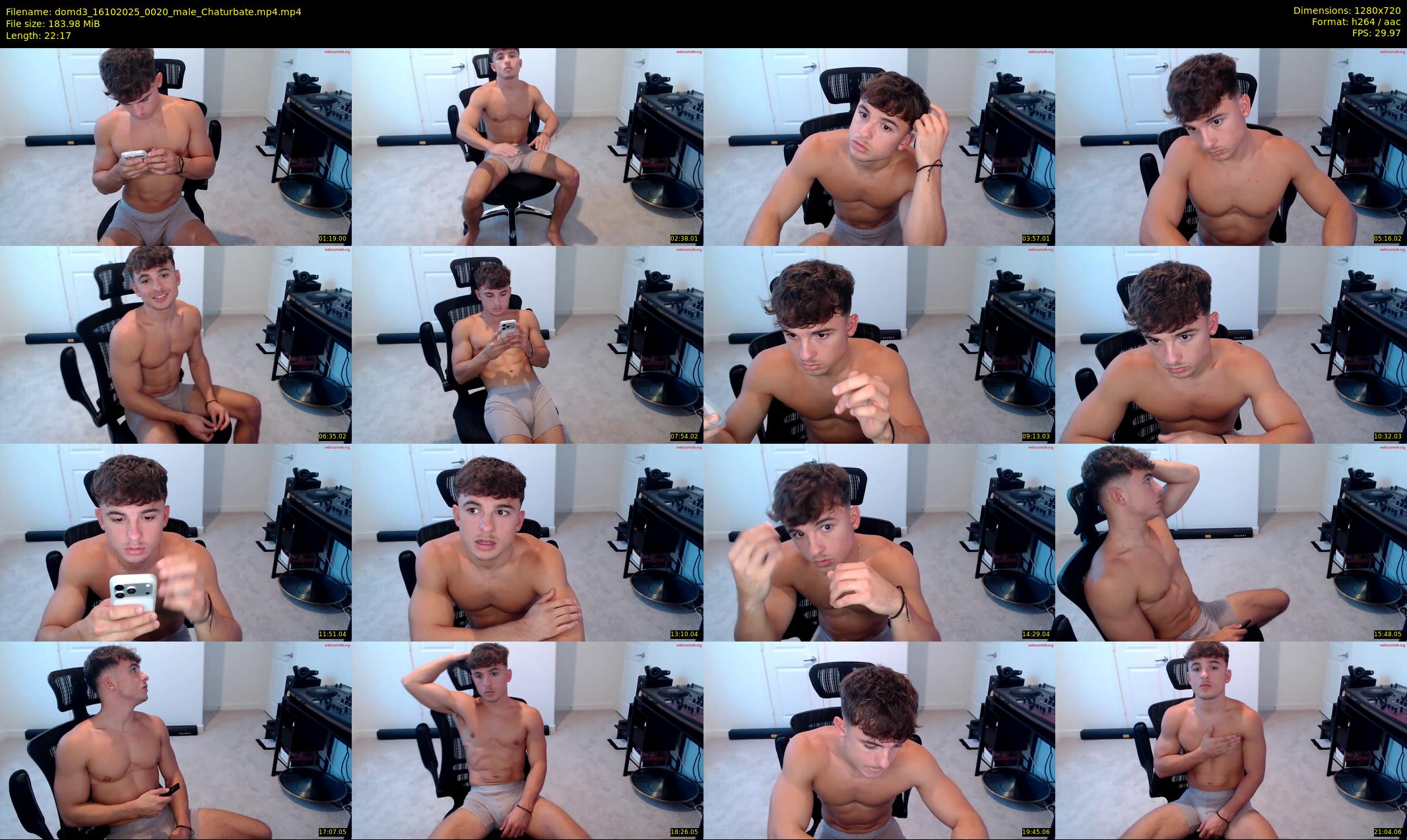 domd3 — 23 minute Chaturbate male cam show recording, 720p, Oct 16, 2025