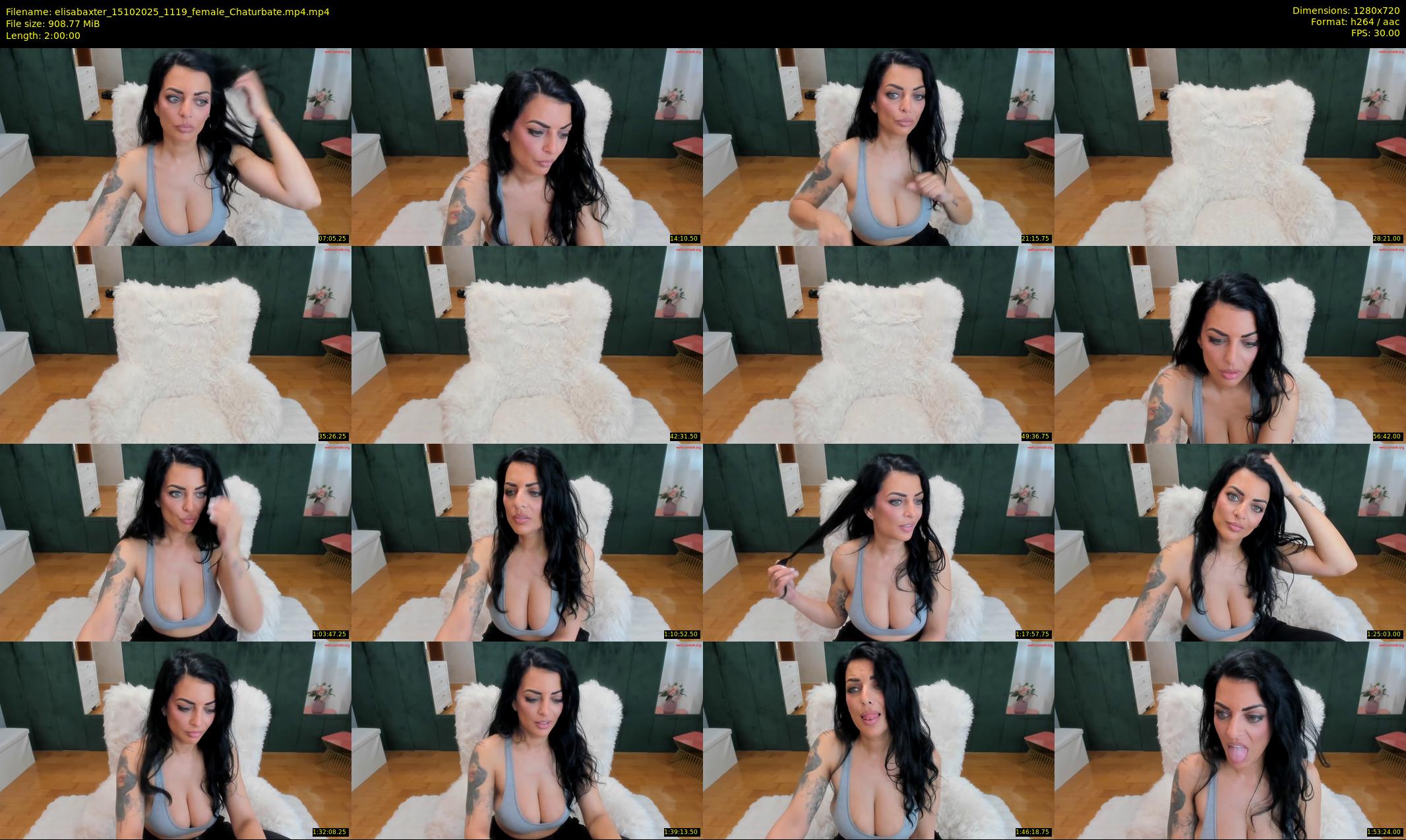 elisabaxter — 120 minute Chaturbate female cam show recording, 720p, Oct 15, 2025