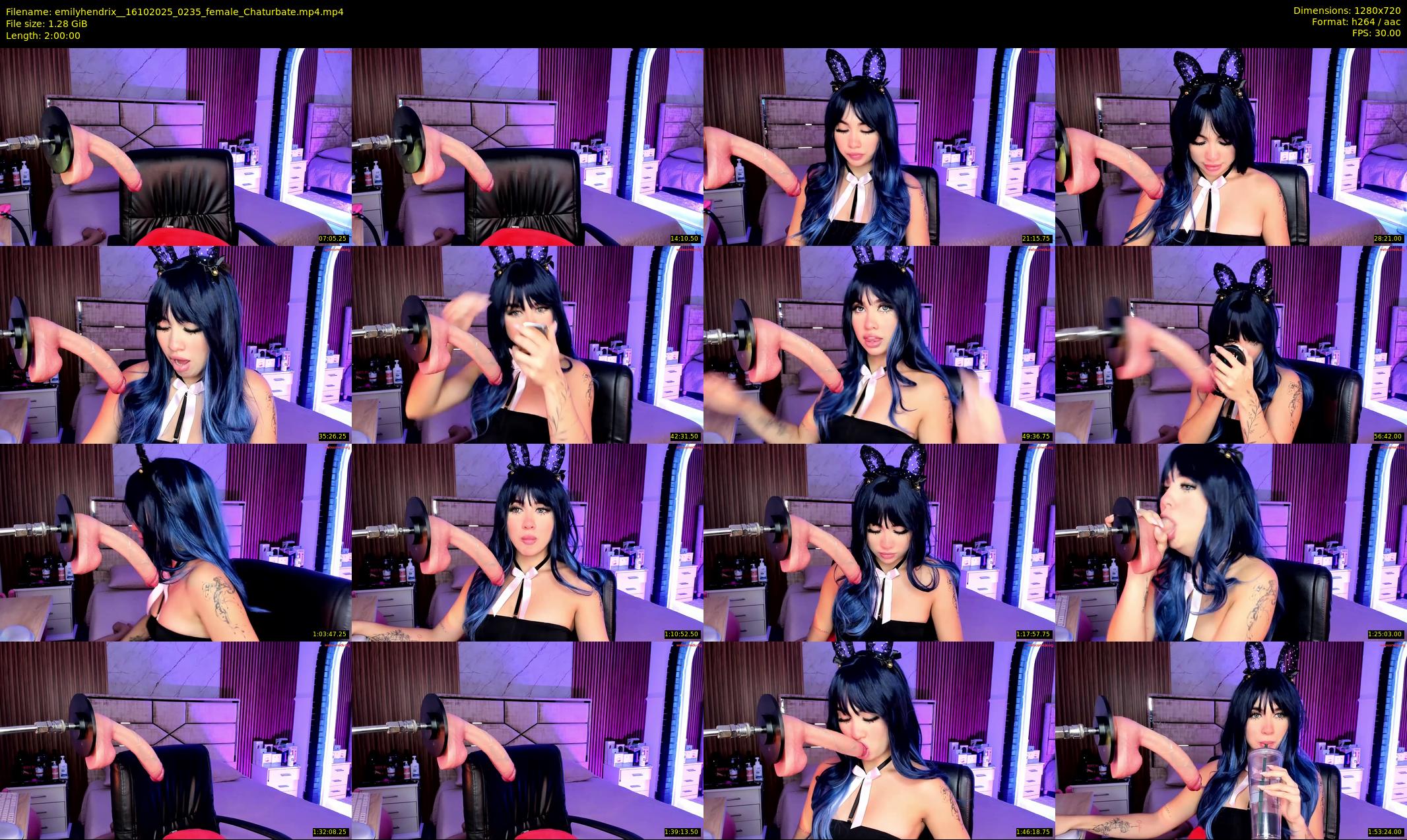 emilyhendrix_ — 120 minute Chaturbate couple cam show recording, 720p, Oct 16, 2025