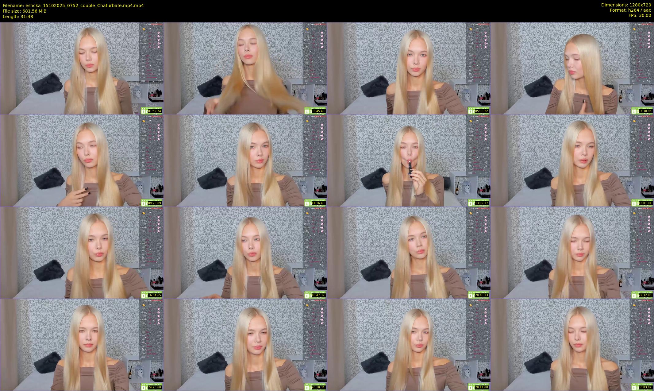eshcka — 32 minute Chaturbate couple cam show recording, 720p, Oct 15, 2025