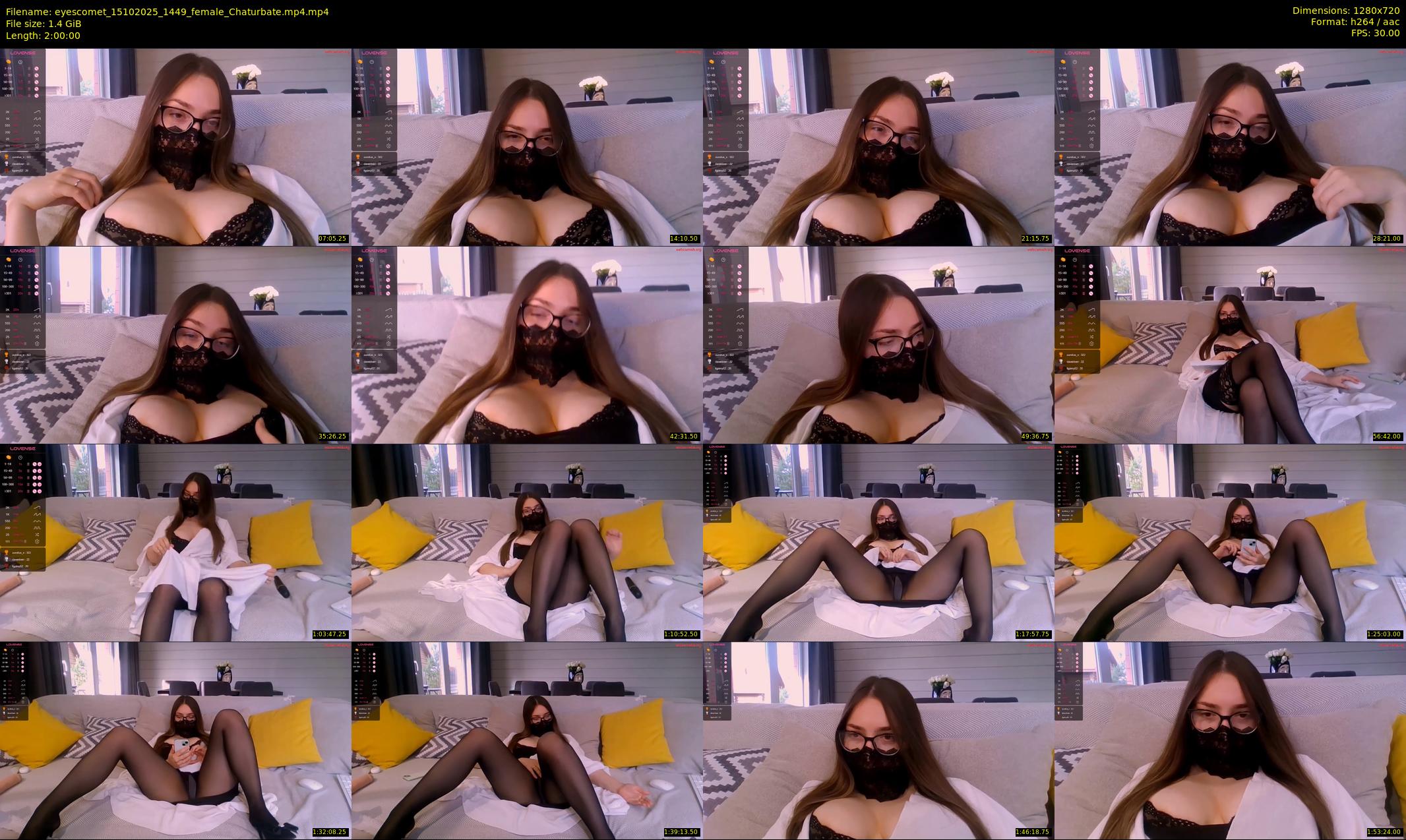 eyescomet — 120 minute Chaturbate female cam show recording, 720p, Oct 15, 2025