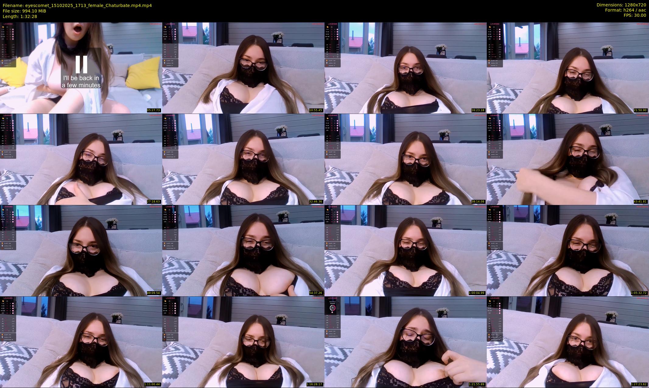 eyescomet — 93 minute Chaturbate female cam show recording, 720p, Oct 15, 2025