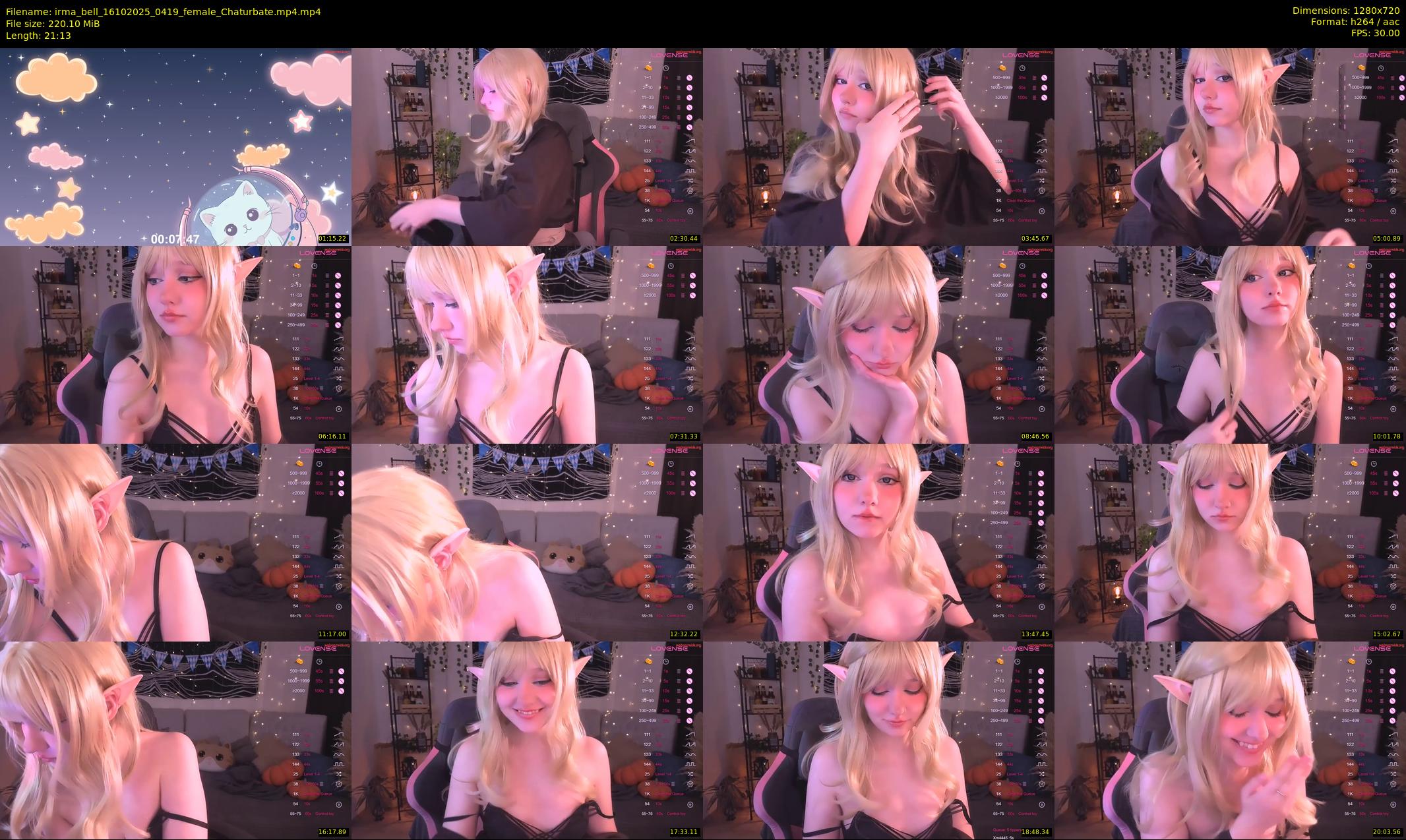 irma_bell — 22 minute Chaturbate female cam show recording, 720p, Oct 16, 2025