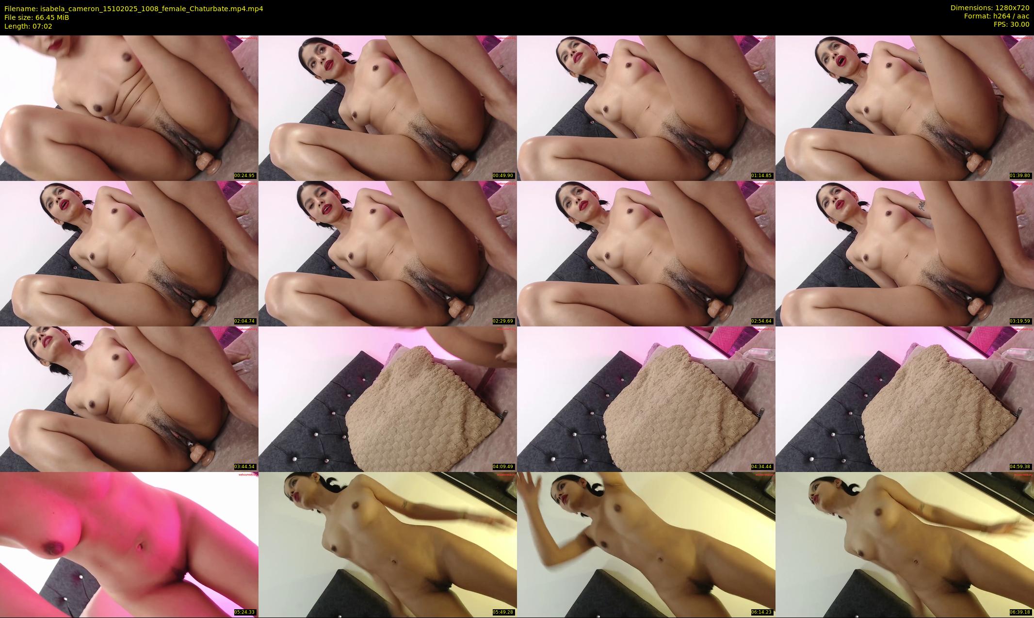 isabela_cameron — 8 minute Chaturbate female cam show recording, 720p, Oct 15, 2025