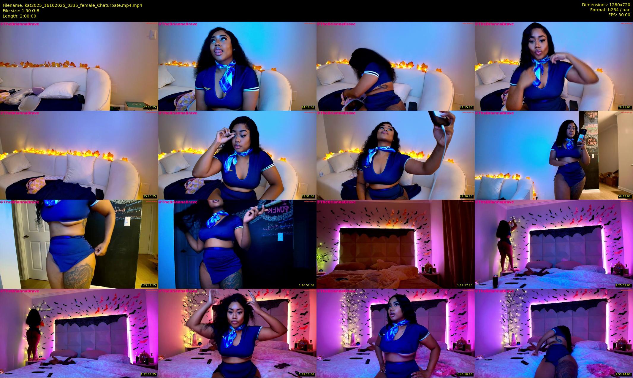 kat2025 — 120 minute Chaturbate female cam show recording, 720p, Oct 16, 2025