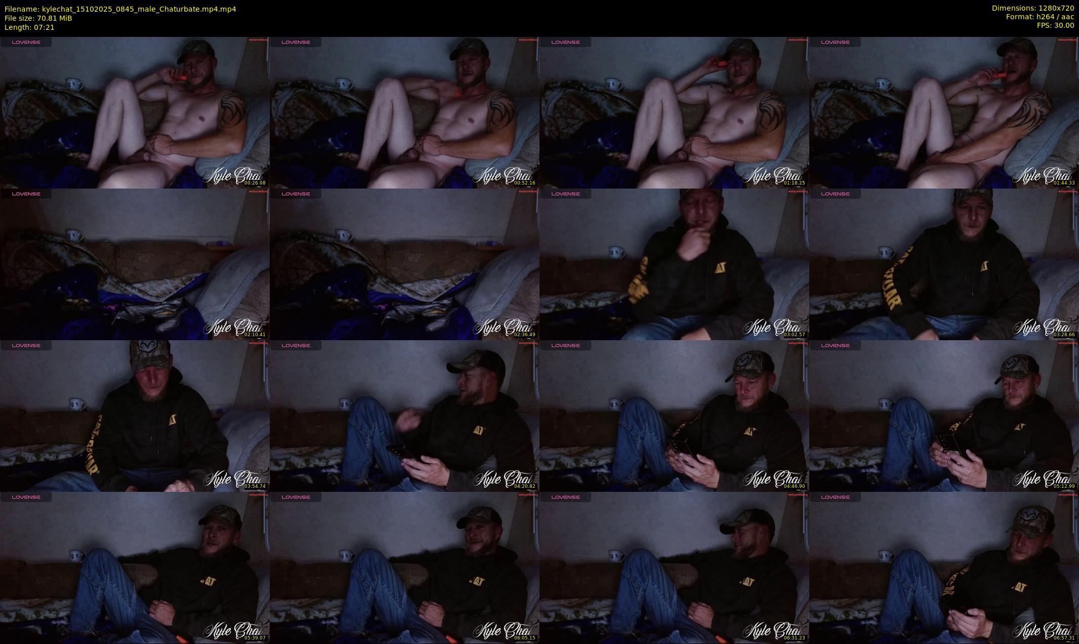 kylechat — 8 minute Chaturbate male cam show recording, 720p, Oct 15, 2025