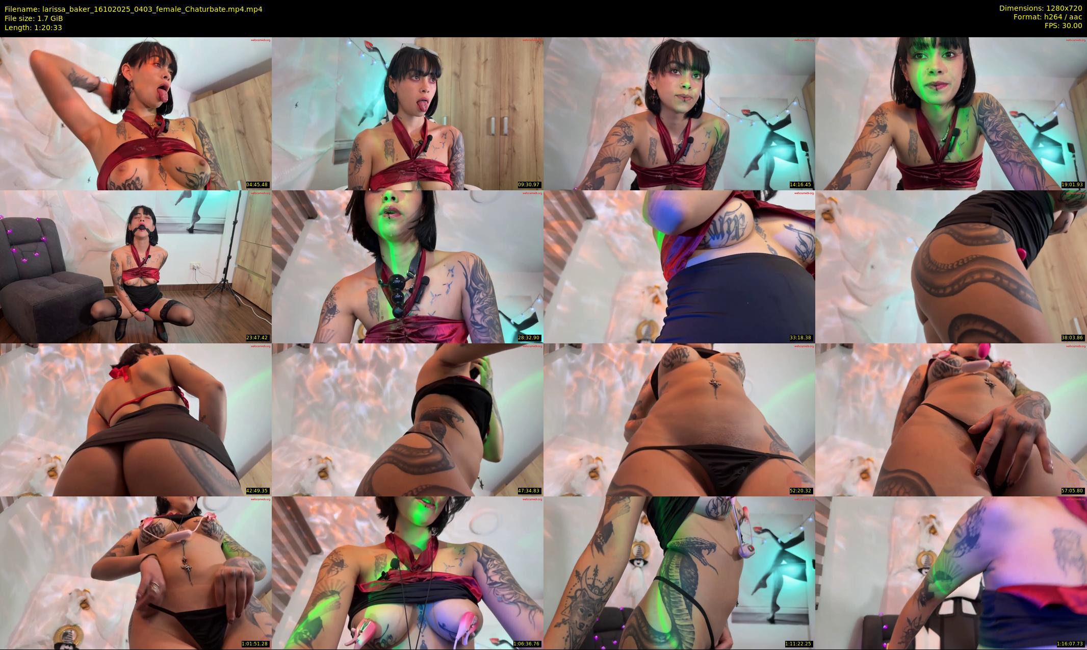 larissa_baker — 81 minute Chaturbate female cam show recording, 720p, Oct 16, 2025