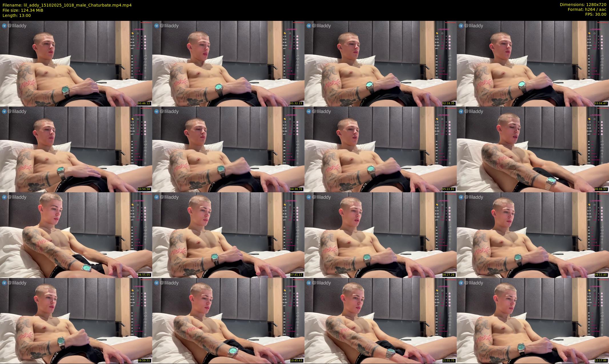 lil_addy — 13 minute Chaturbate male cam show recording, 720p, Oct 15, 2025