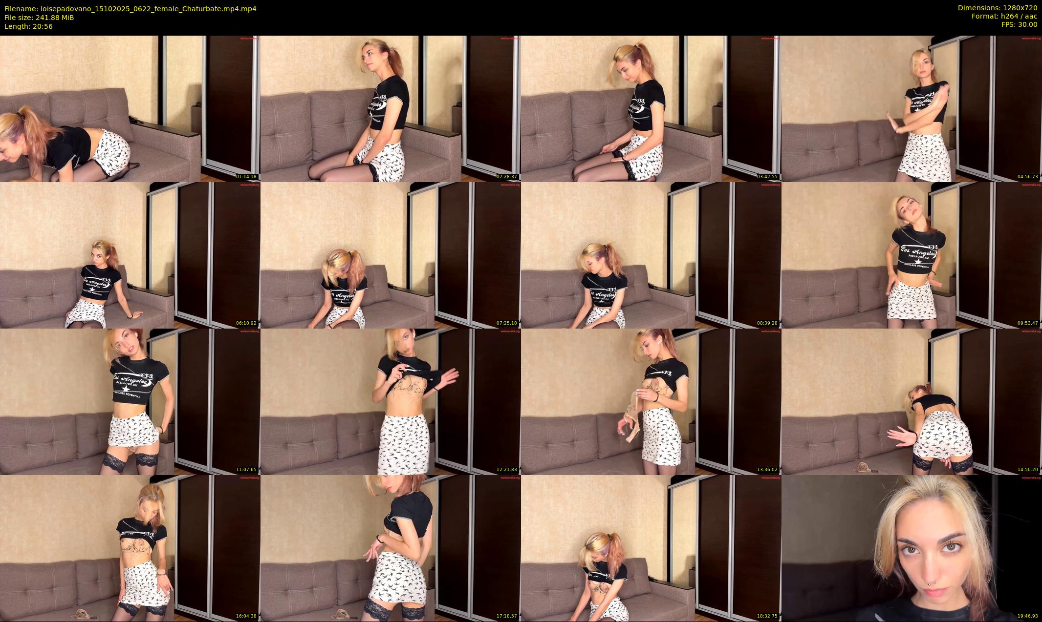 loisepadovano — 21 minute Chaturbate female cam show recording, 720p, Oct 15, 2025