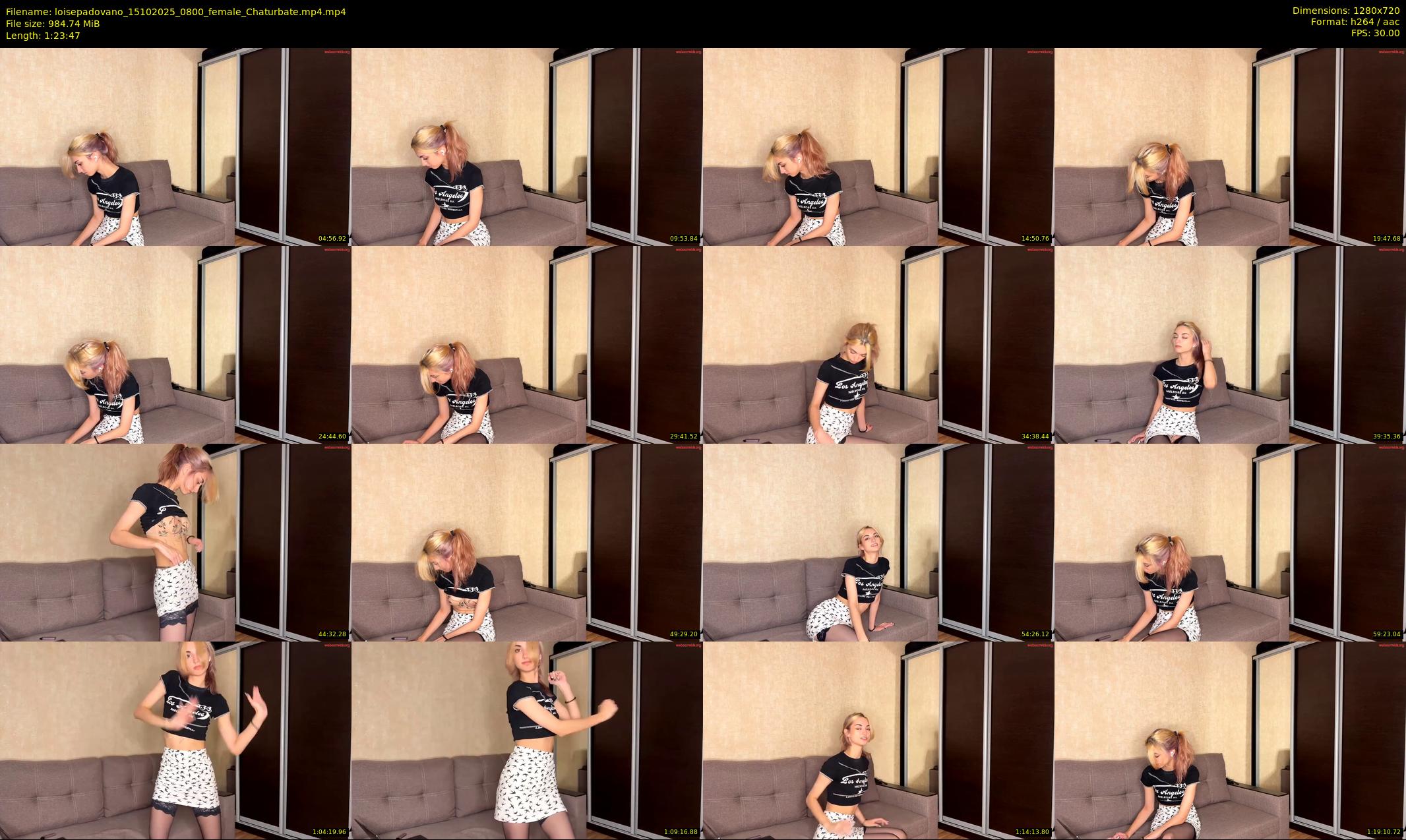 loisepadovano — 84 minute Chaturbate female cam show recording, 720p, Oct 15, 2025