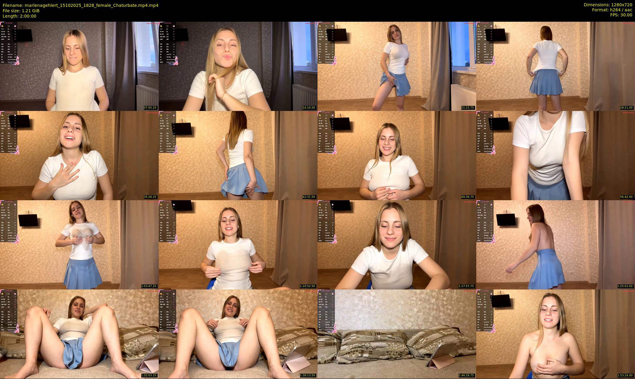 marlenagehlert — 120 minute Chaturbate female cam show recording, 720p, Oct 15, 2025