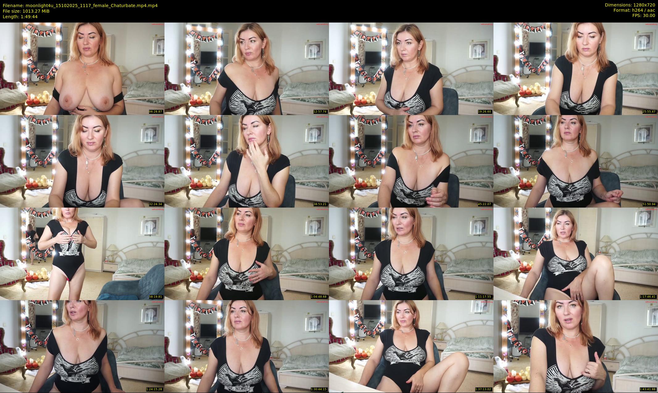 moonlight4u — 110 minute Chaturbate female cam show recording, 720p, Oct 15, 2025