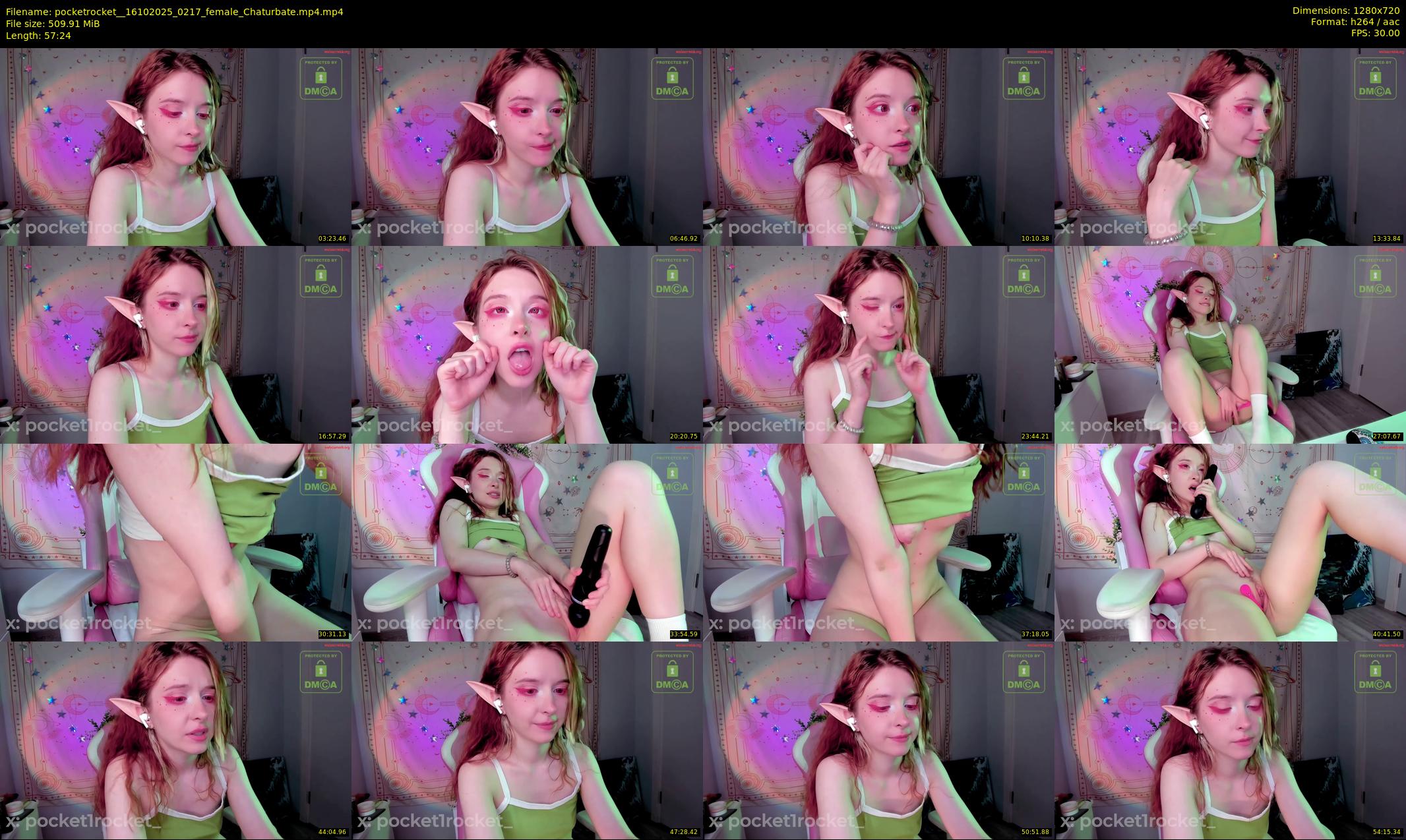 pocketrocket_ — 58 minute Chaturbate female cam show recording, 720p, Oct 16, 2025