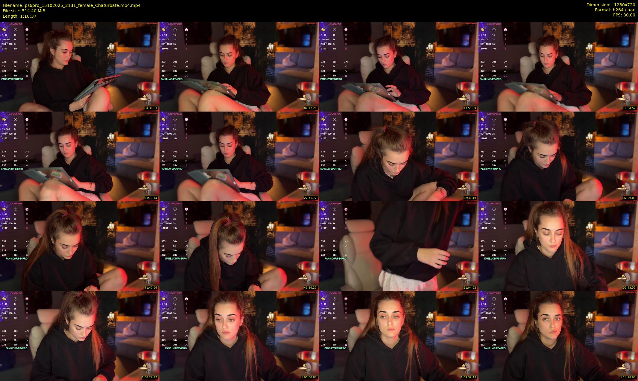 ps6pro — 79 minute Chaturbate female cam show recording, 720p, Oct 15, 2025