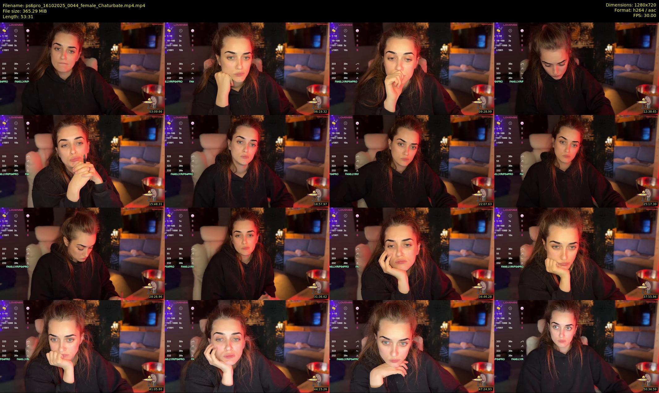 ps6pro — 54 minute Chaturbate female cam show recording, 720p, Oct 16, 2025