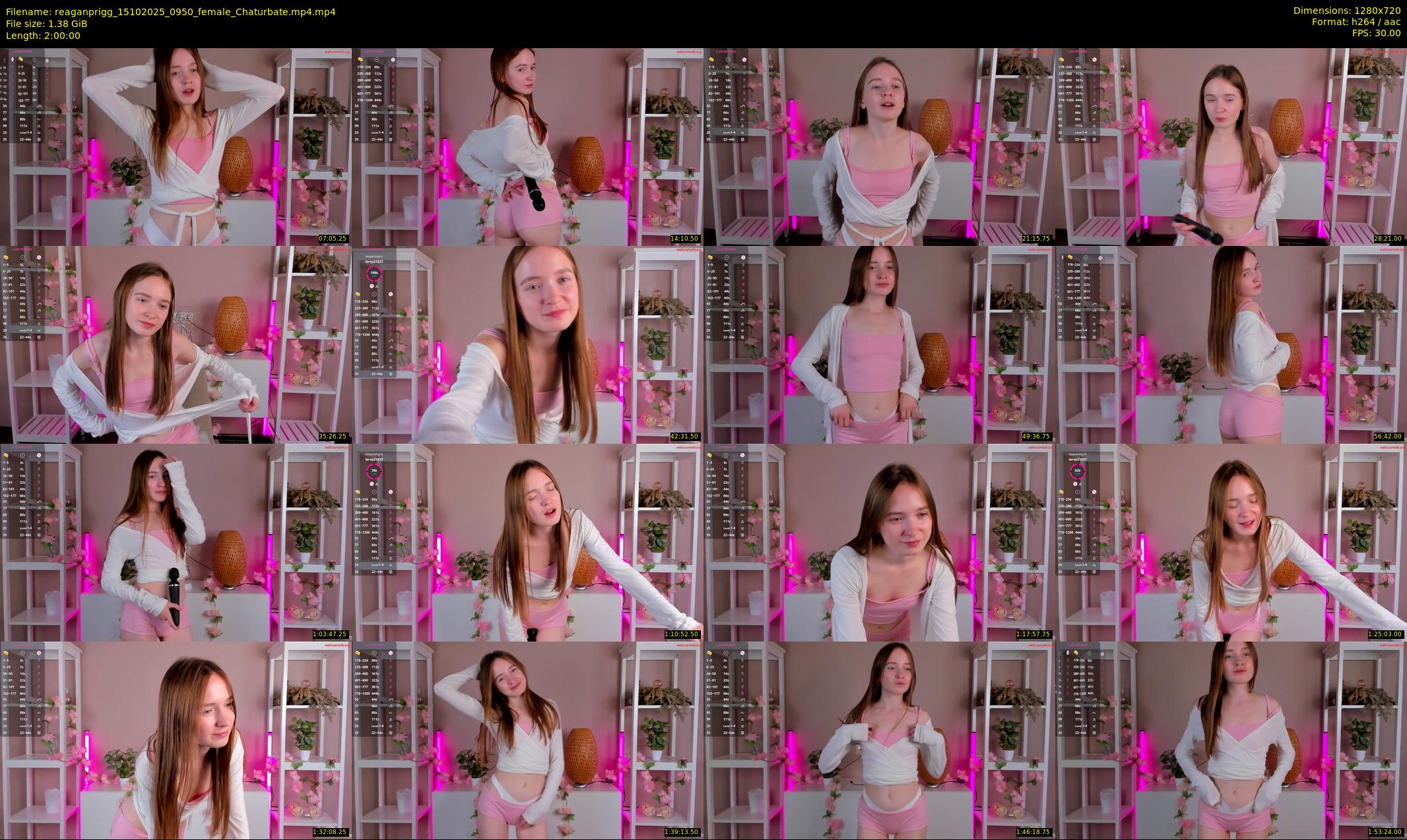 reaganprigg — 120 minute Chaturbate female cam show recording, 720p, Oct 15, 2025