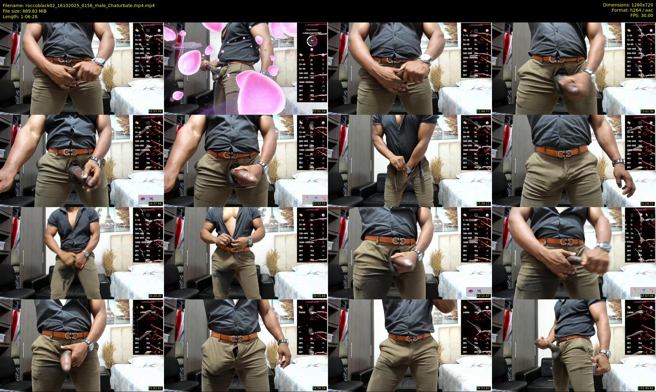 roccoblack02 — 67 minute Chaturbate male cam show recording, 720p, Oct 16, 2025
