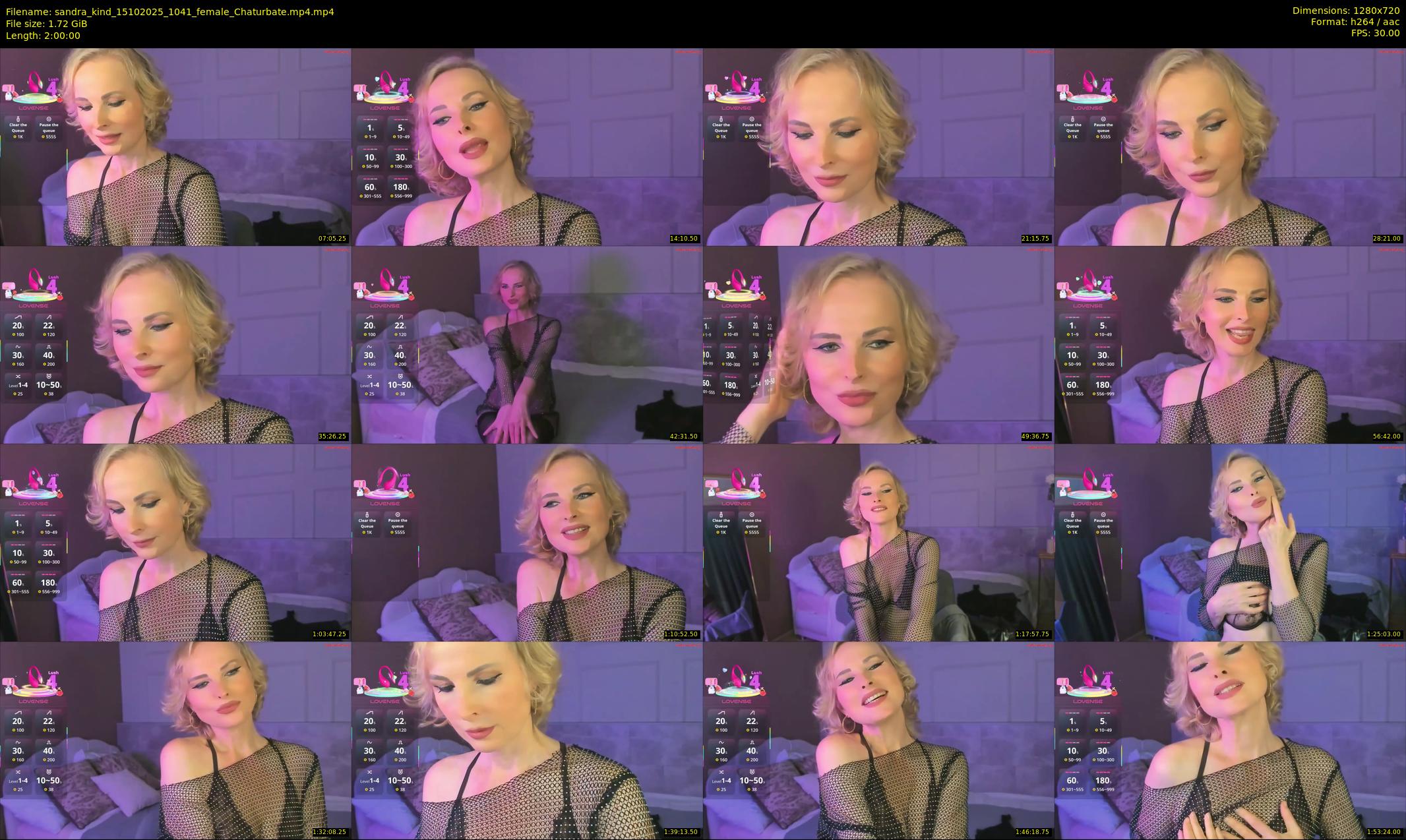 sandra_kind — 120 minute Chaturbate female cam show recording, 720p, Oct 15, 2025