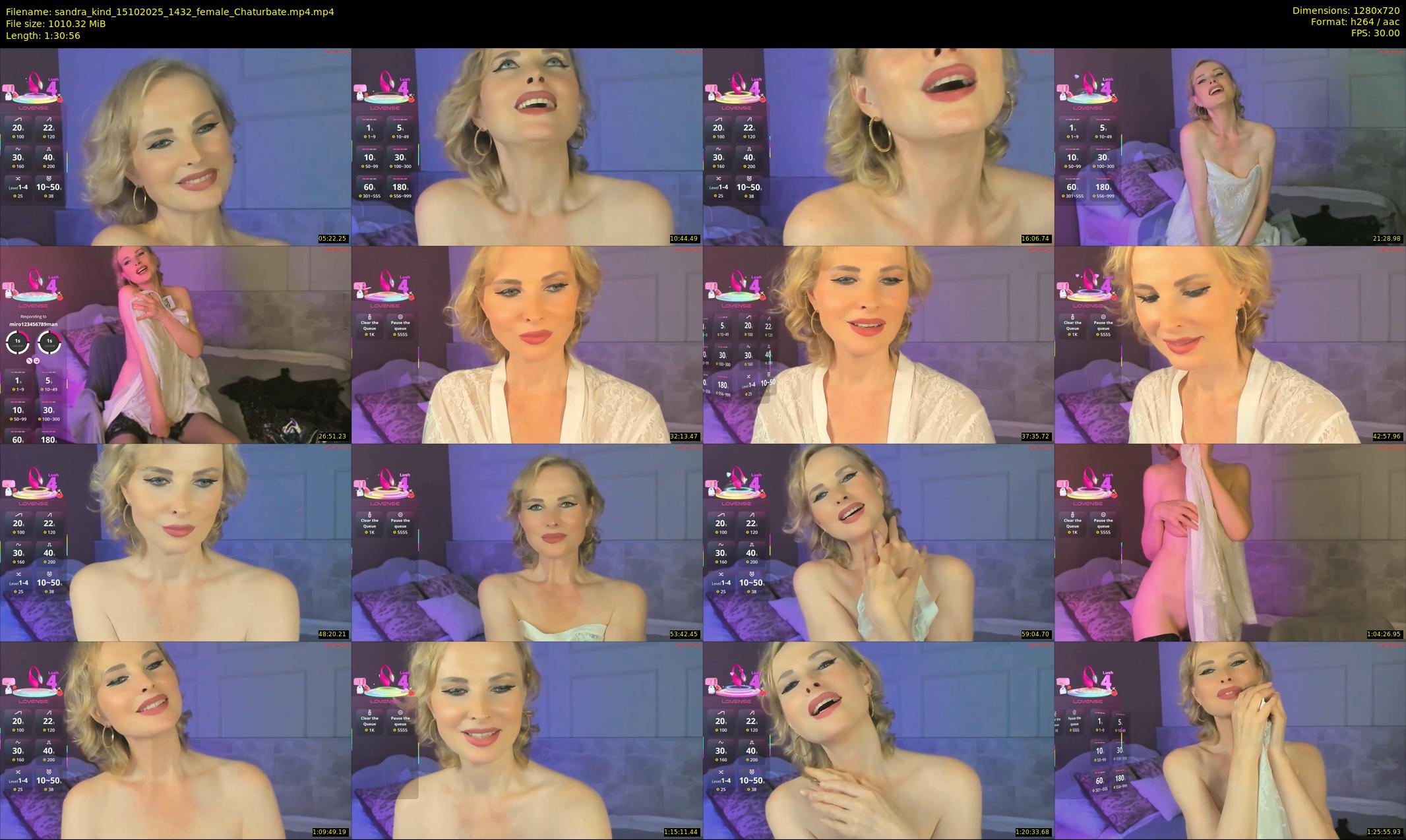 sandra_kind — 91 minute Chaturbate female cam show recording, 720p, Oct 15, 2025