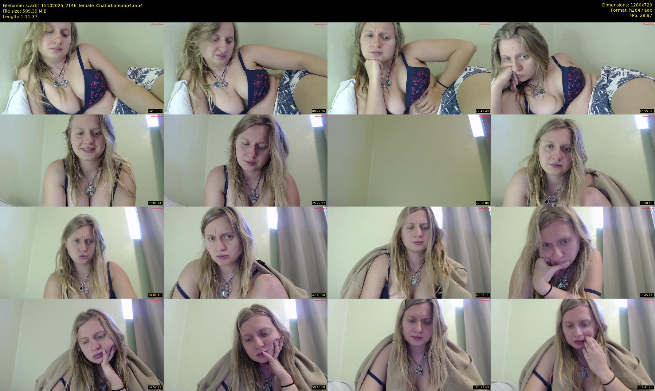 scartit — 72 minute Chaturbate female cam show recording, 720p, Oct 15, 2025