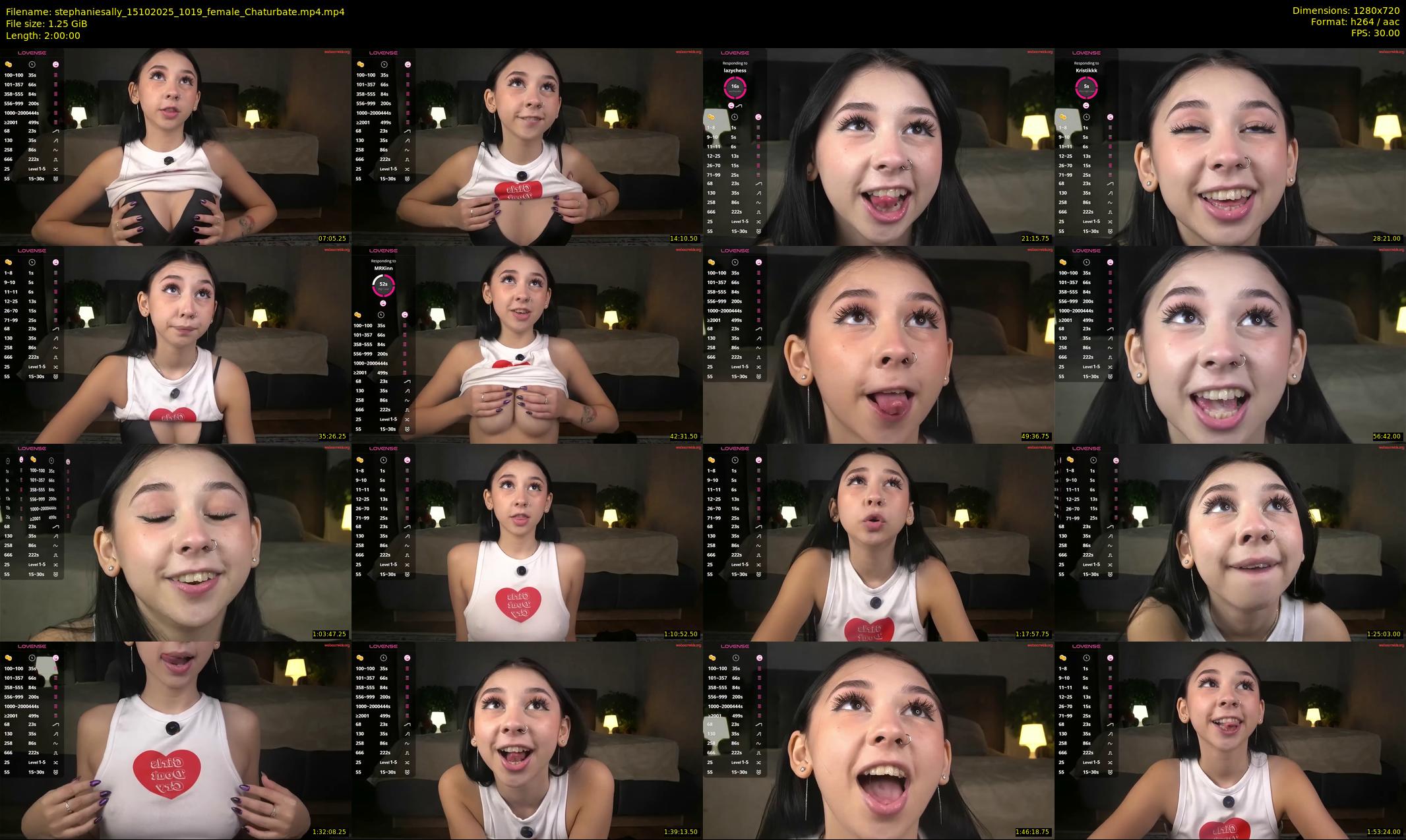 stephaniesally — 120 minute Chaturbate female cam show recording, 720p, Oct 15, 2025