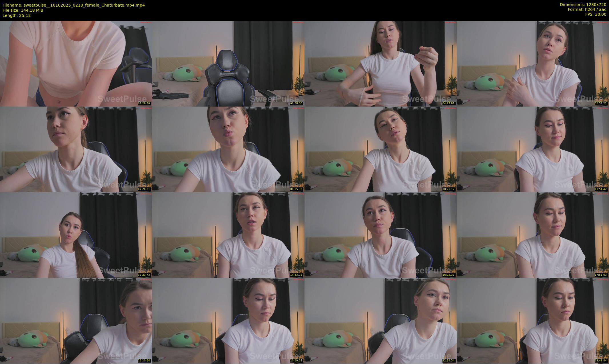 sweetpulse_ — 26 minute Chaturbate female cam show recording, 720p, Oct 16, 2025