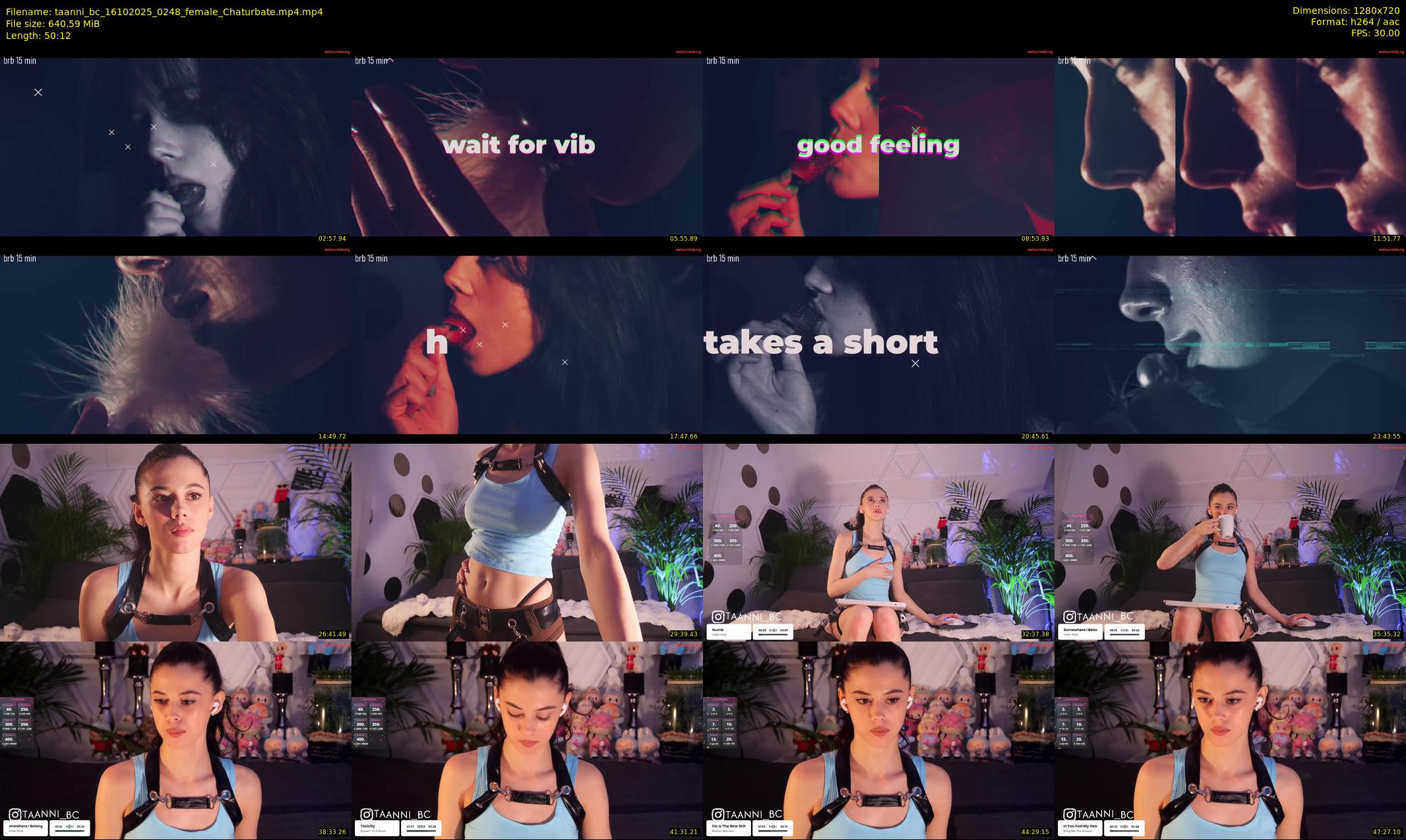taanni_bc — 51 minute Chaturbate female cam show recording, 720p, Oct 16, 2025