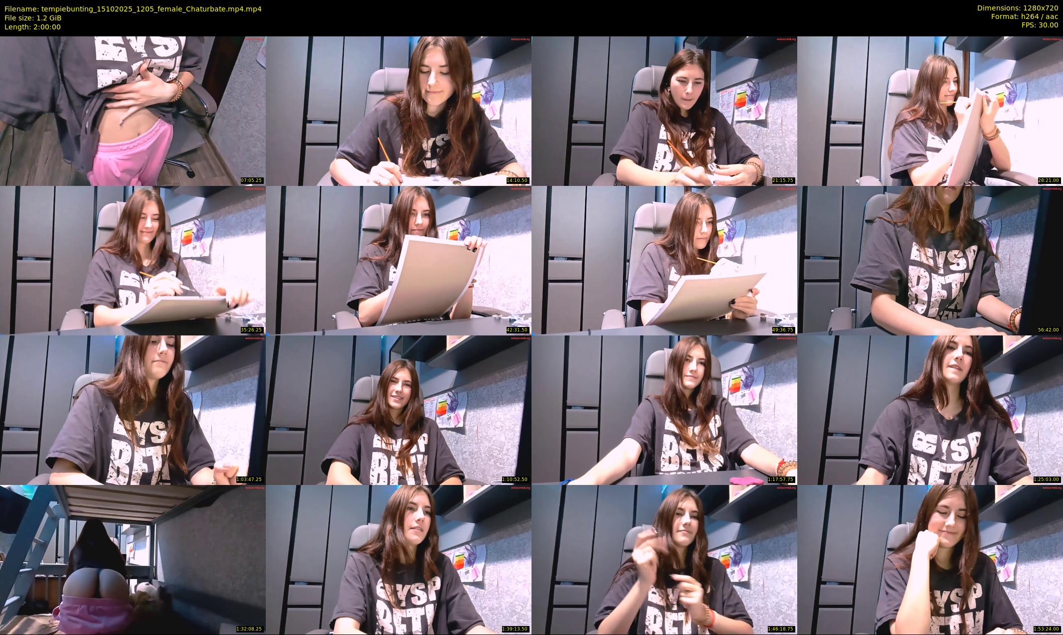 tempiebunting — 120 minute Chaturbate female cam show recording, 720p, Oct 15, 2025