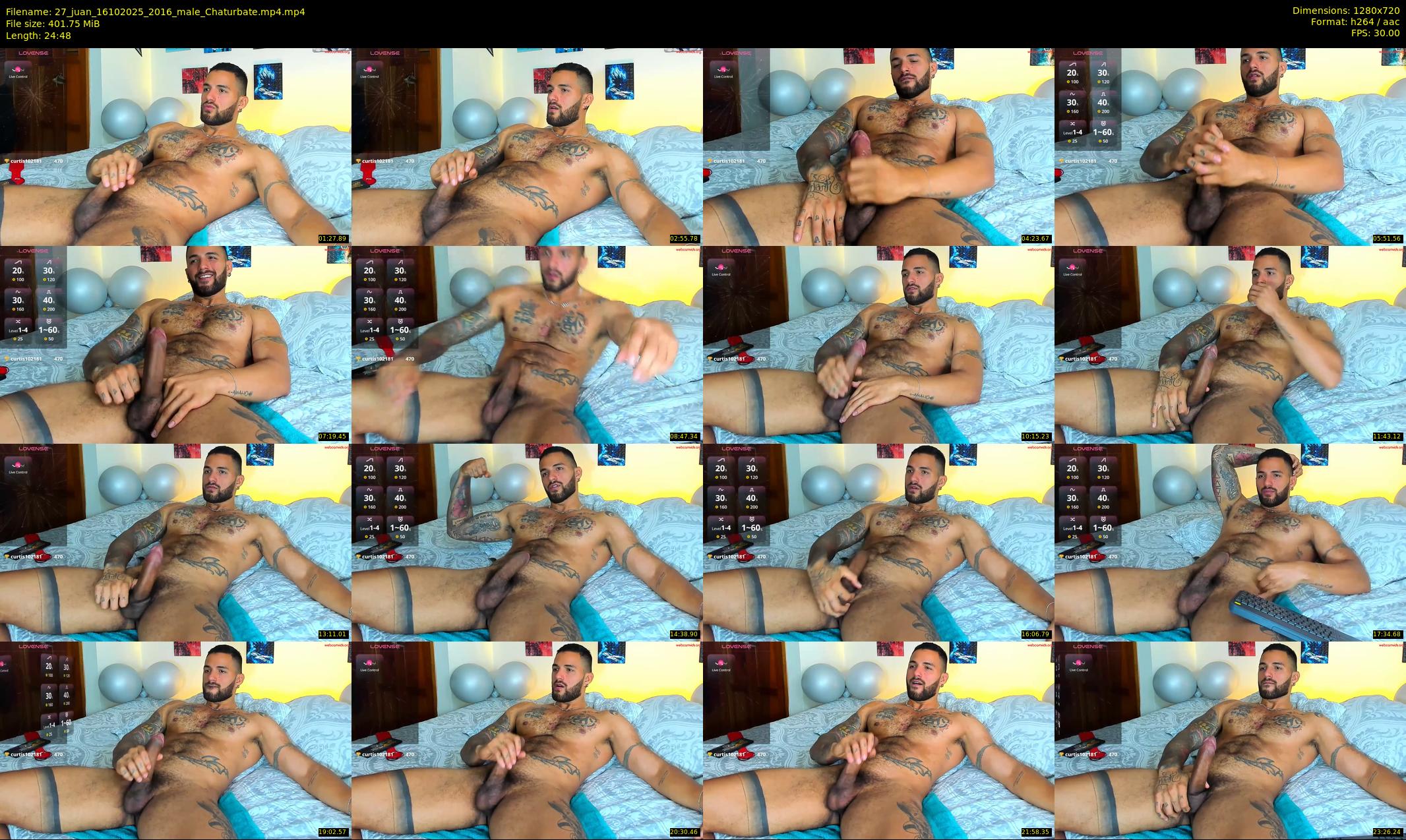 27_juan — 25 minute Chaturbate male cam show recording, 720p, Oct 16, 2025