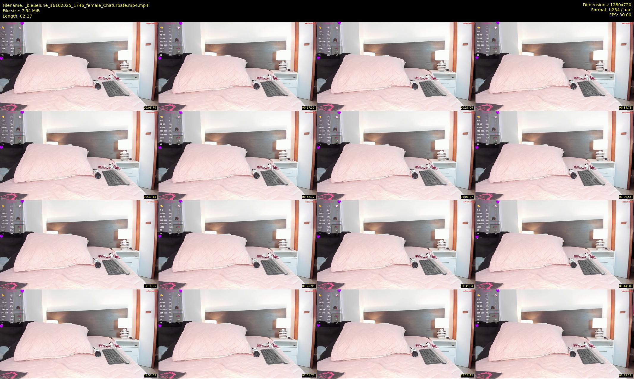 _bleuelune — 3 minute Chaturbate female cam show recording, 720p, Oct 16, 2025