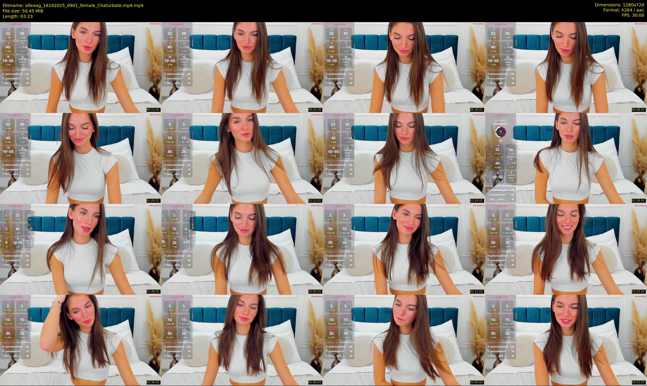 allexag — 4 minute Chaturbate female cam show recording, 720p, Oct 16, 2025