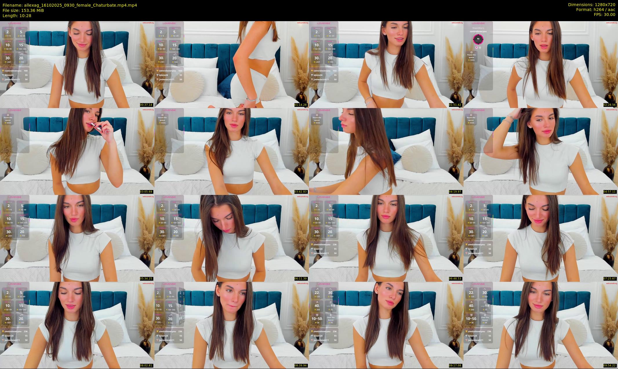 allexag — 11 minute Chaturbate female cam show recording, 720p, Oct 16, 2025