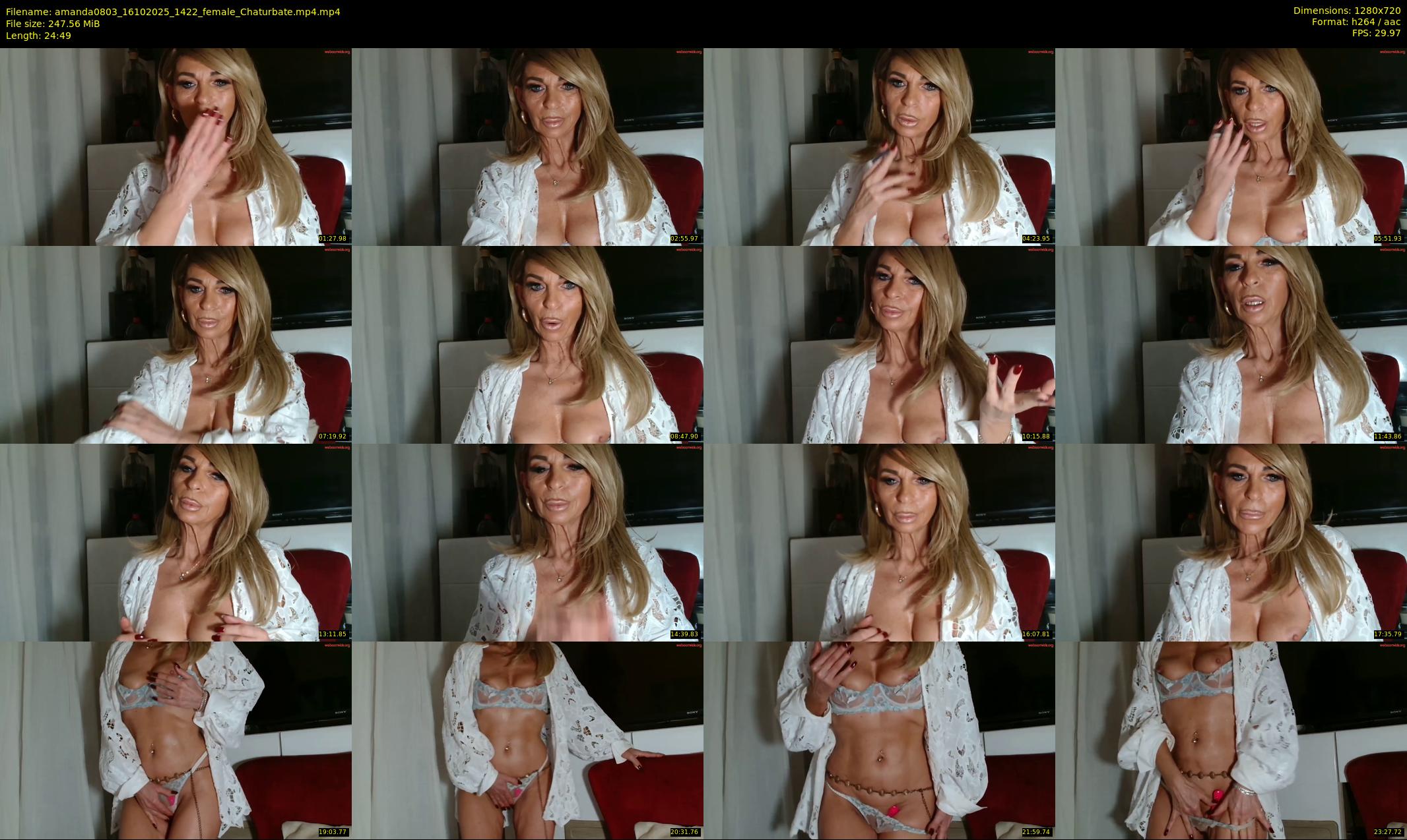 amanda0803 — 25 minute Chaturbate female cam show recording, 720p, Oct 16, 2025