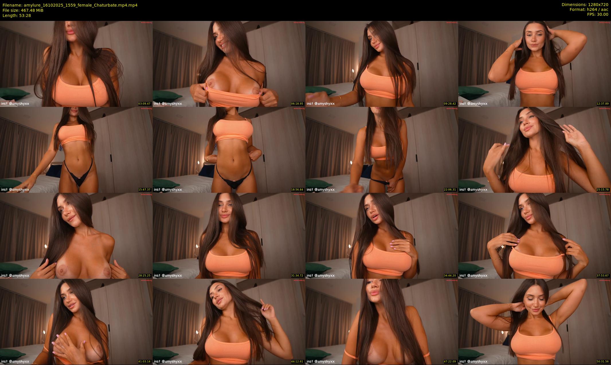amylure — 54 minute Chaturbate female cam show recording, 720p, Oct 16, 2025