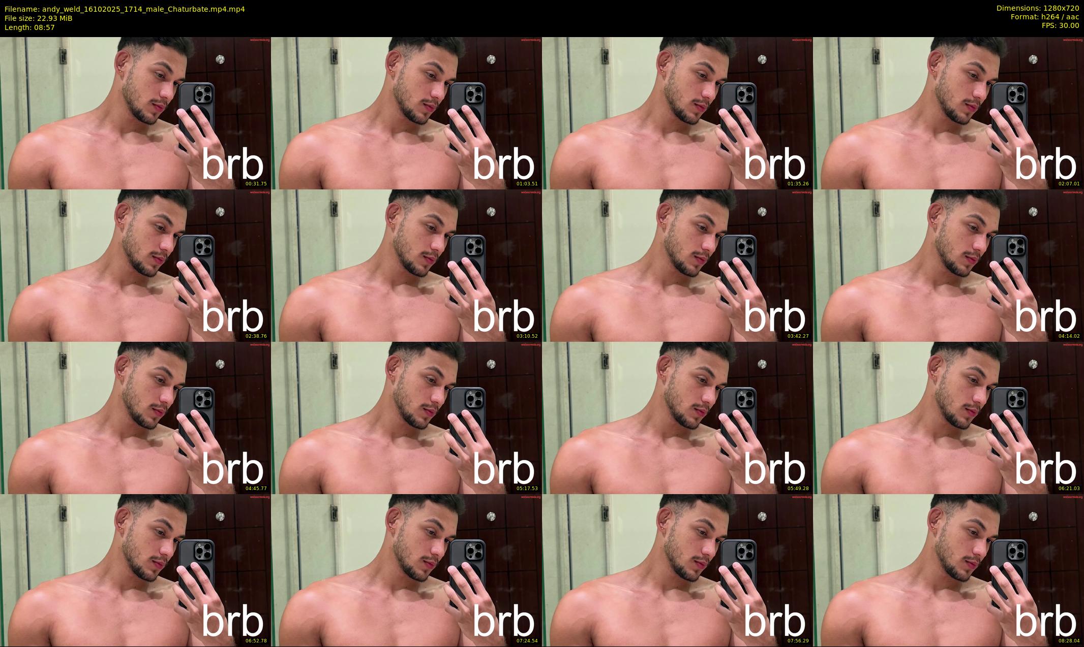 andy_weld — 9 minute Chaturbate male cam show recording, 720p, Oct 16, 2025