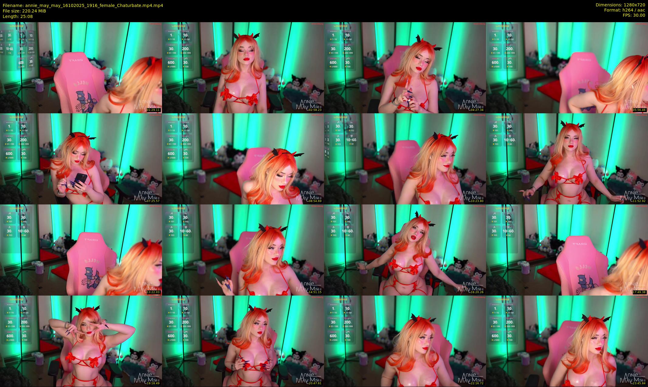 annie_may_may — 26 minute Chaturbate female cam show recording, 720p, Oct 16, 2025