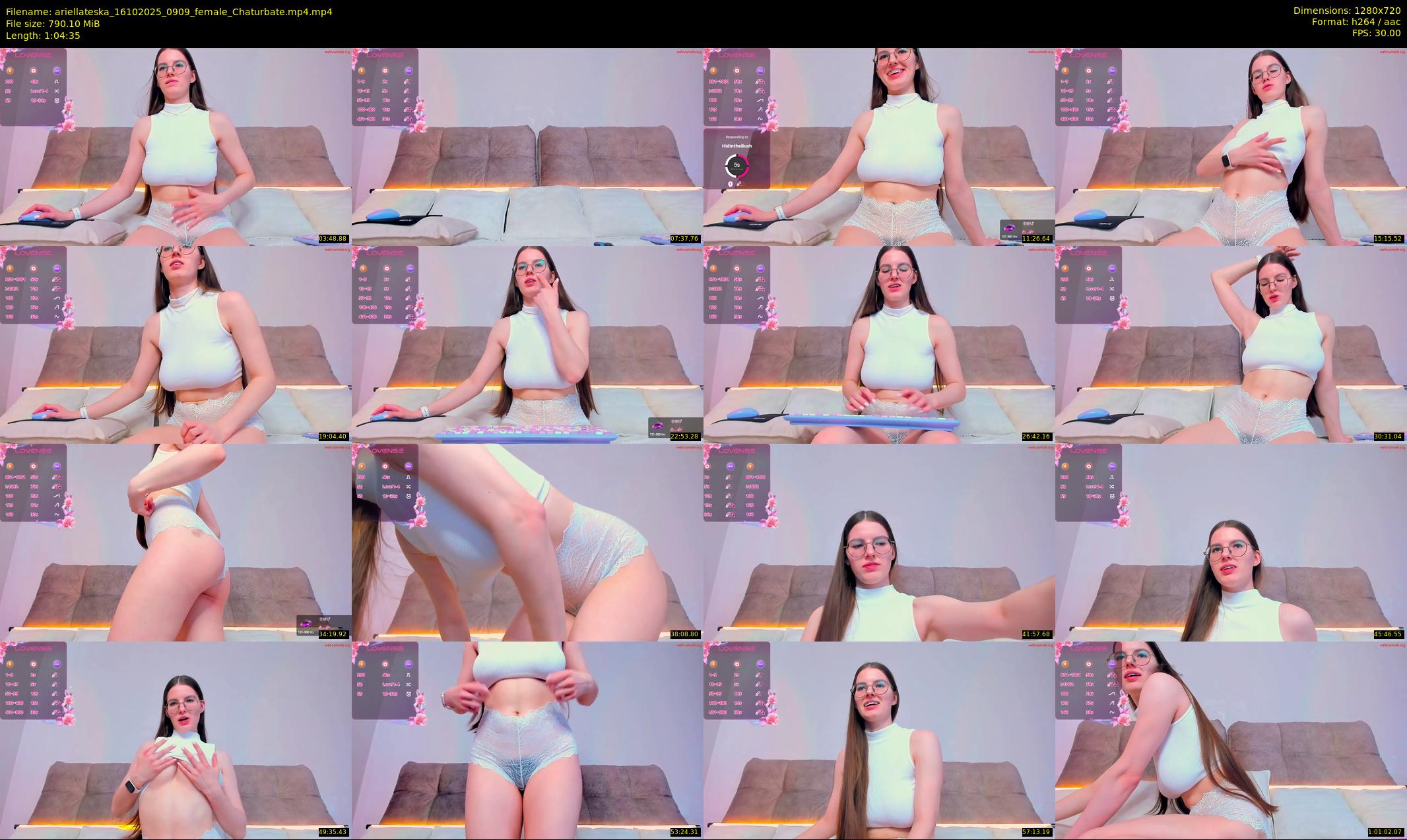 ariellateska — 65 minute Chaturbate female cam show recording, 720p, Oct 16, 2025