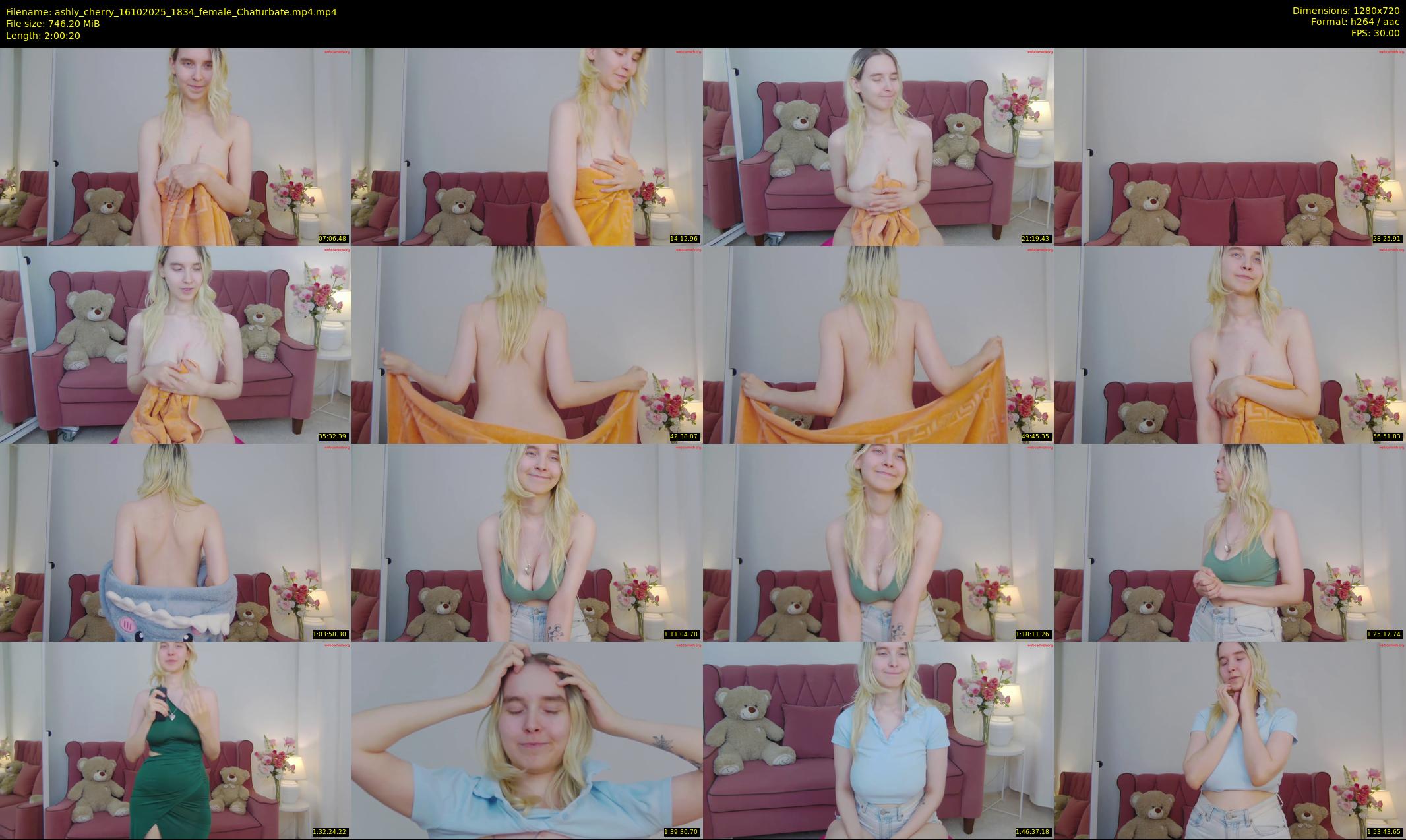 ashly_cherry — 121 minute Chaturbate female cam show recording, 720p, Oct 16, 2025