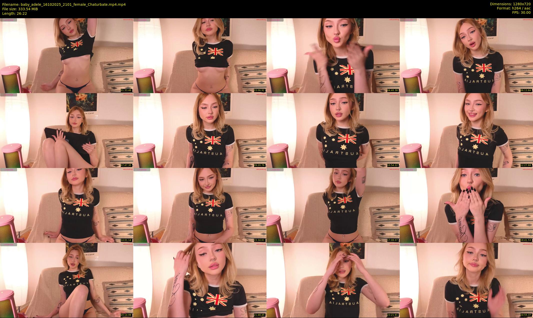 baby_adele — 27 minute Chaturbate female cam show recording, 720p, Oct 16, 2025