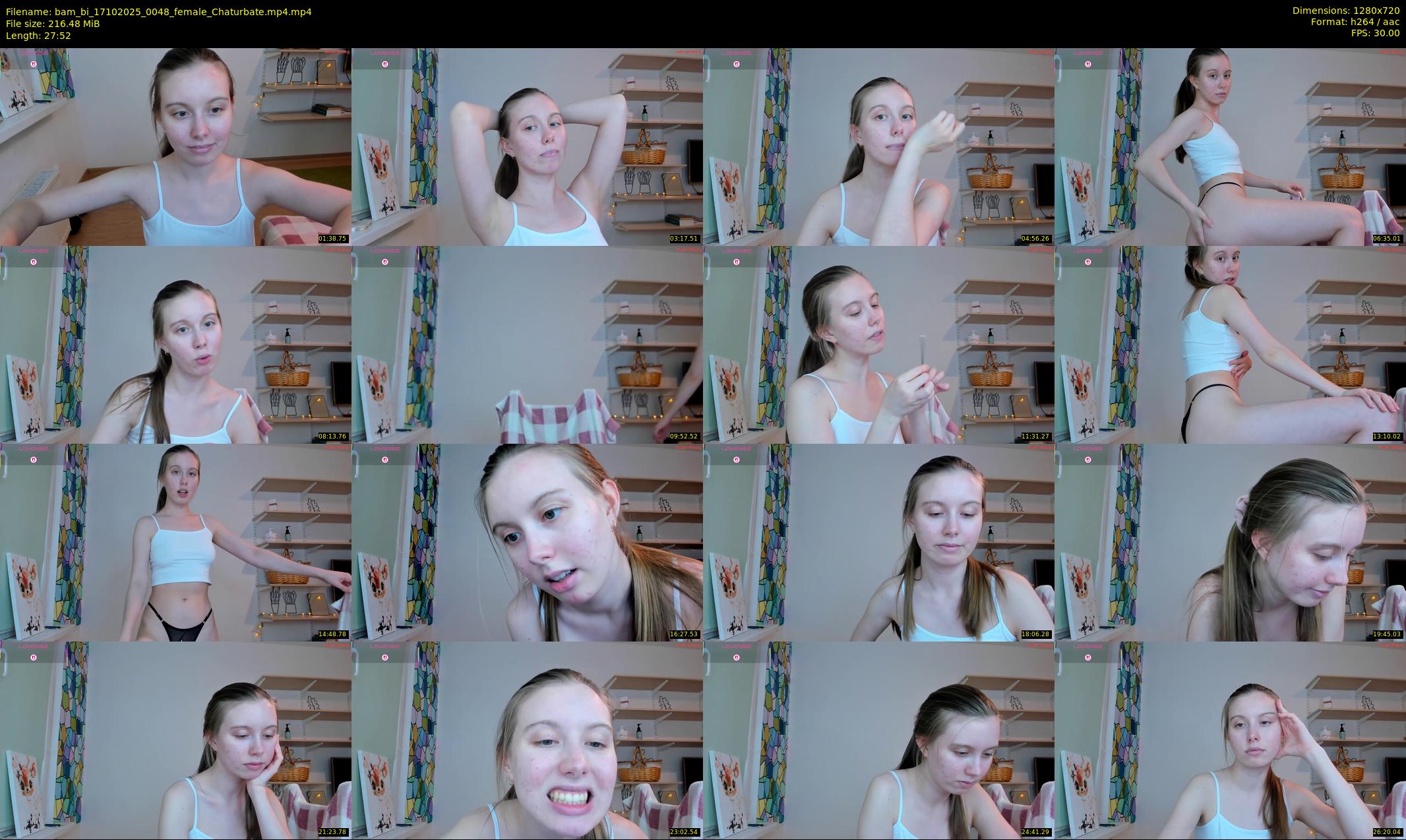 bam_bi — 28 minute Chaturbate female cam show recording, 720p, Oct 17, 2025