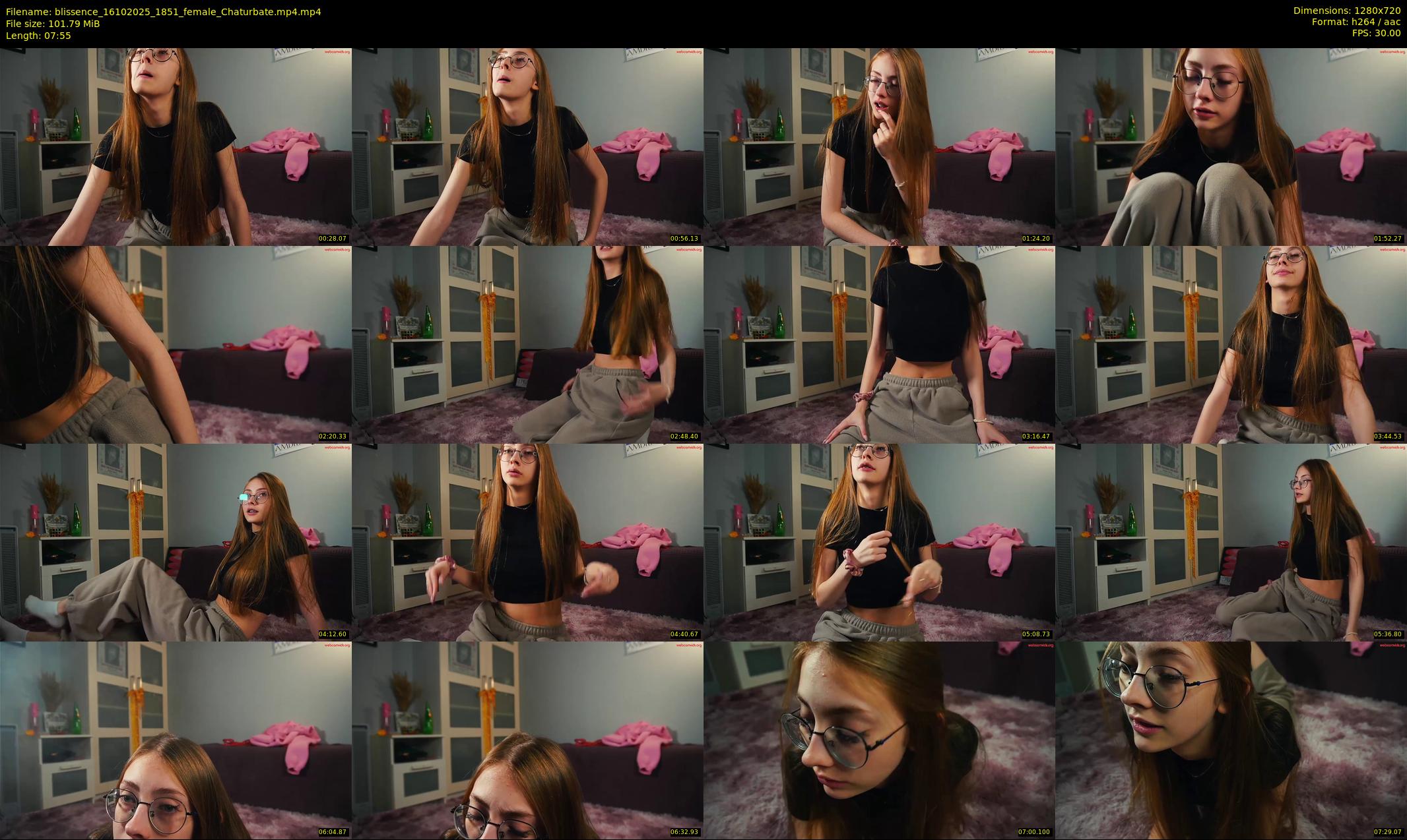 blissence — 8 minute Chaturbate female cam show recording, 720p, Oct 16, 2025