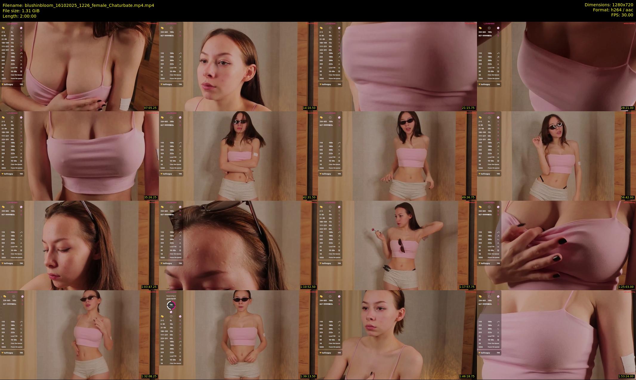 blushinbloom — 120 minute Chaturbate female cam show recording, 720p, Oct 16, 2025