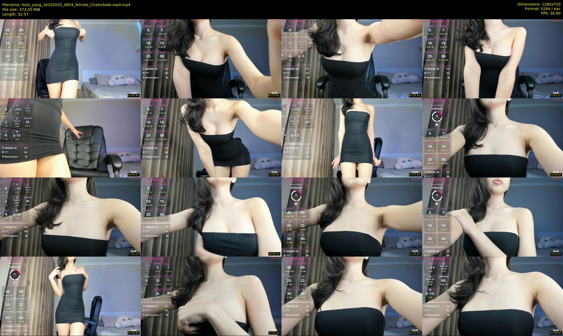 bolo_yang — 33 minute Chaturbate female cam show recording, 720p, Oct 16, 2025