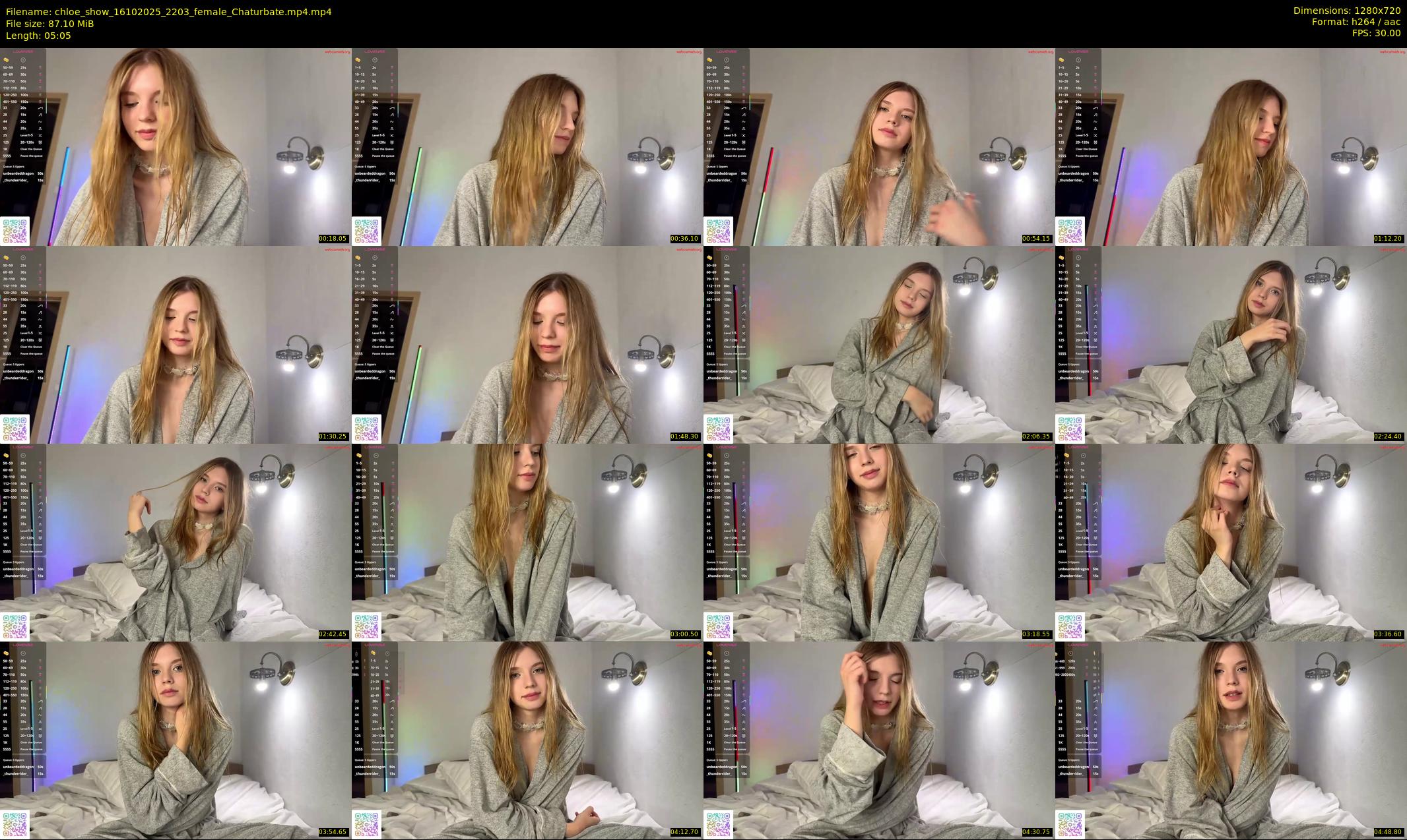 chloe_show — 6 minute Chaturbate female cam show recording, 720p, Oct 16, 2025
