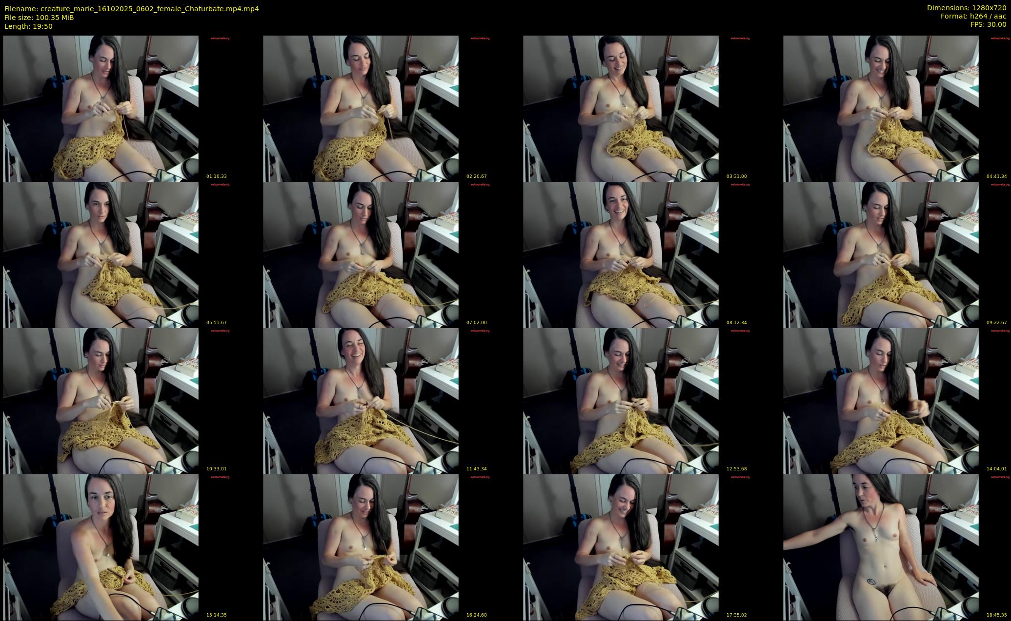 creature_marie — 20 minute Chaturbate female cam show recording, 720p, Oct 16, 2025