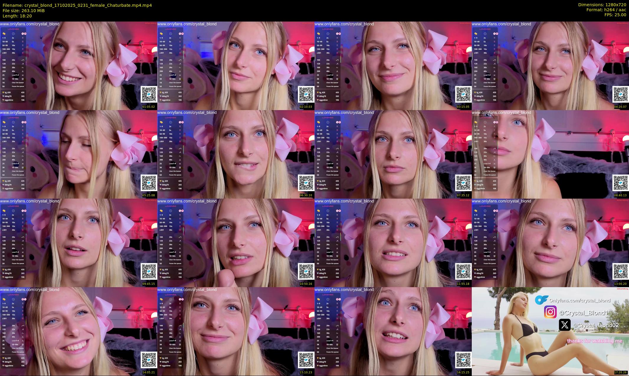 crystal_blond — 19 minute Chaturbate female cam show recording, 720p, Oct 17, 2025