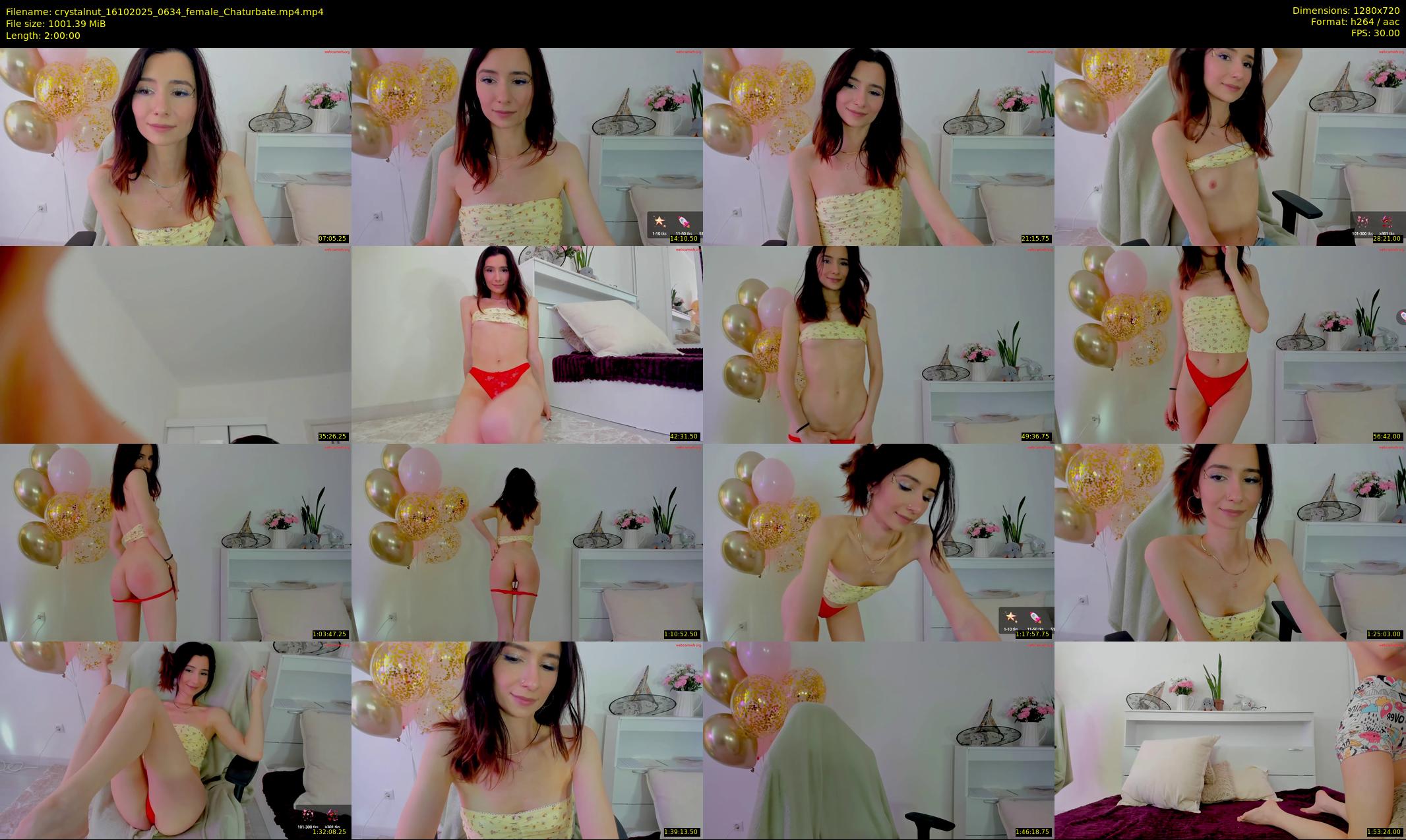 crystalnut — 120 minute Chaturbate female cam show recording, 720p, Oct 16, 2025