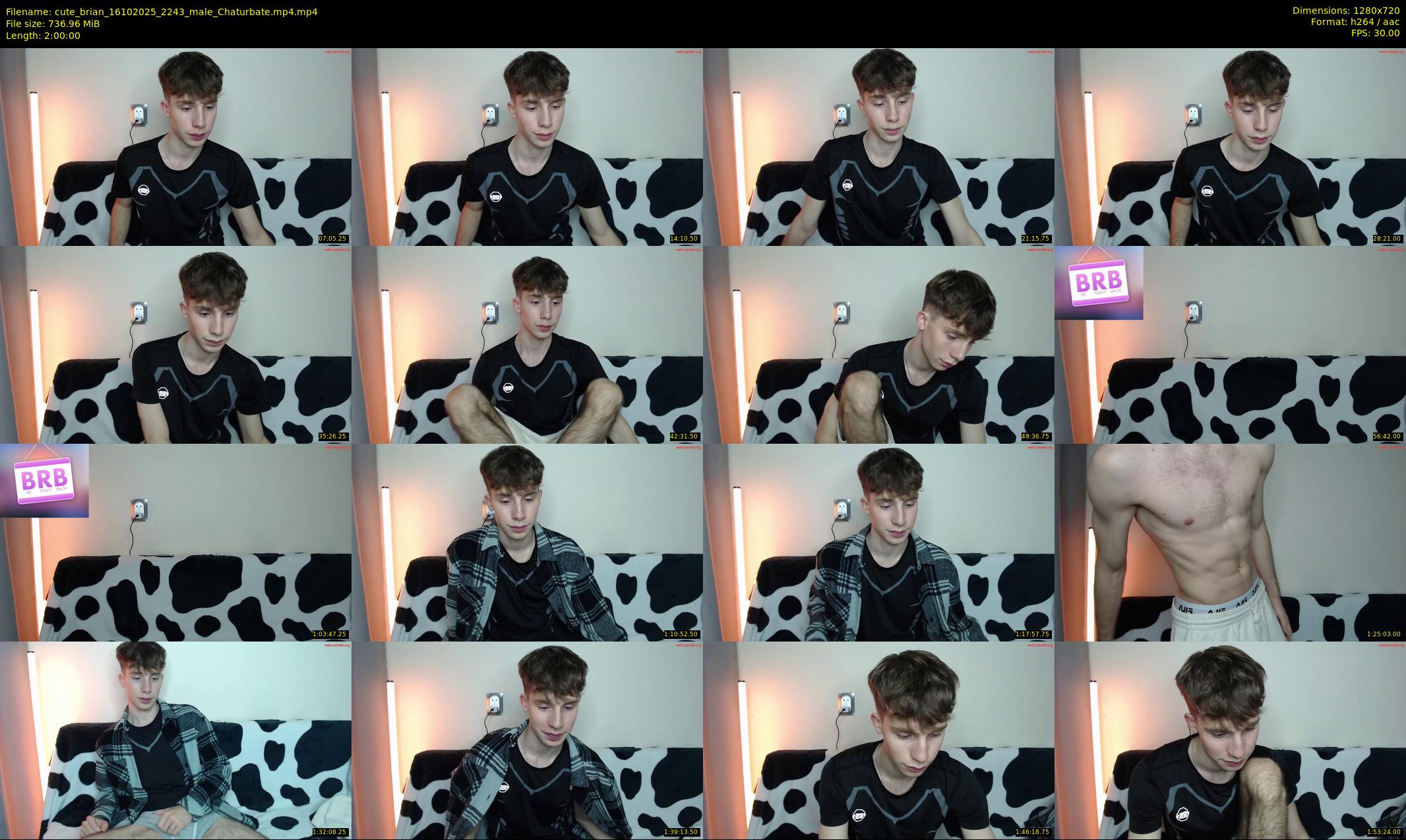 cute_brian — 120 minute Chaturbate male cam show recording, 720p, Oct 16, 2025