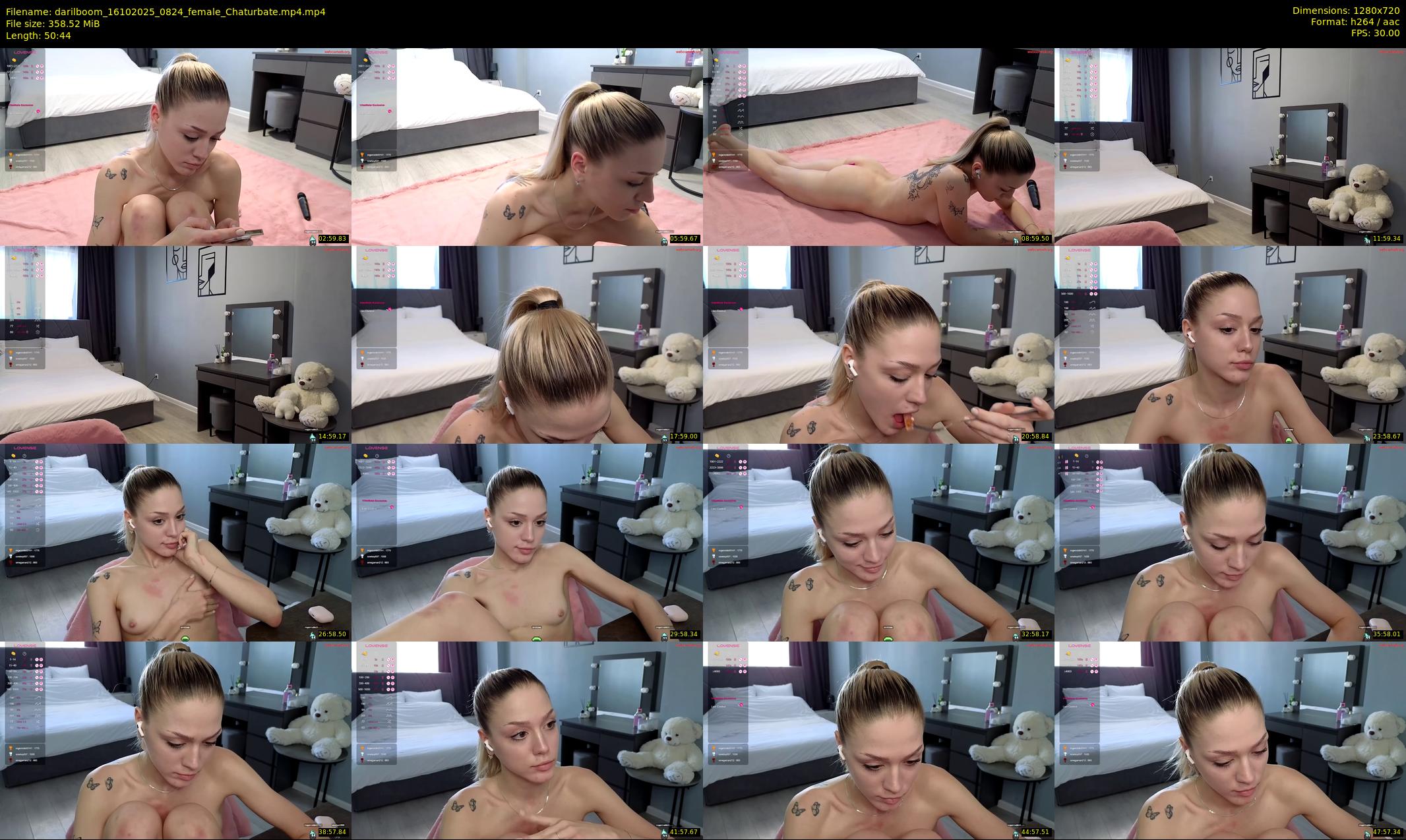 darilboom — 51 minute Chaturbate female cam show recording, 720p, Oct 16, 2025