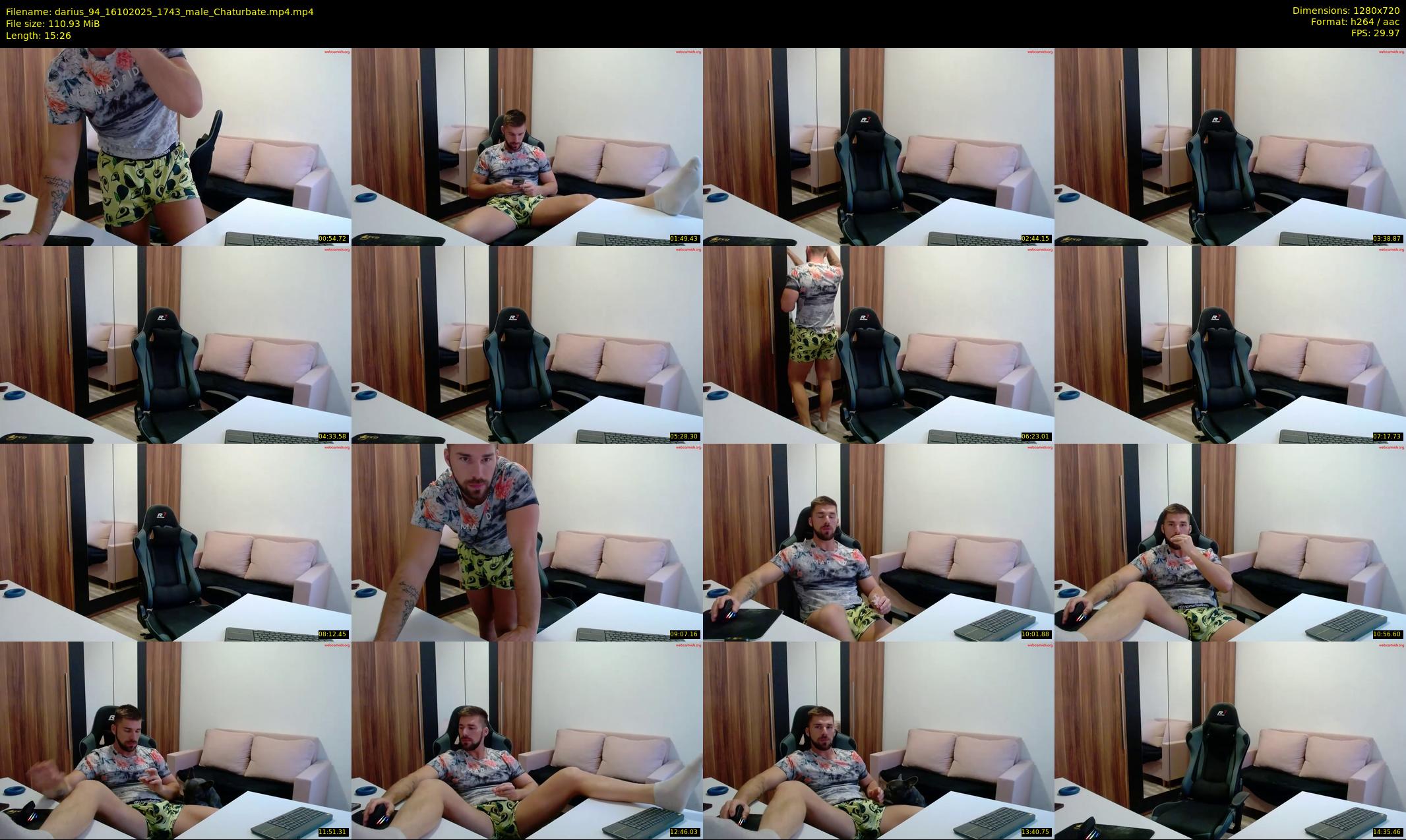 darius_94 — 16 minute Chaturbate male cam show recording, 720p, Oct 16, 2025